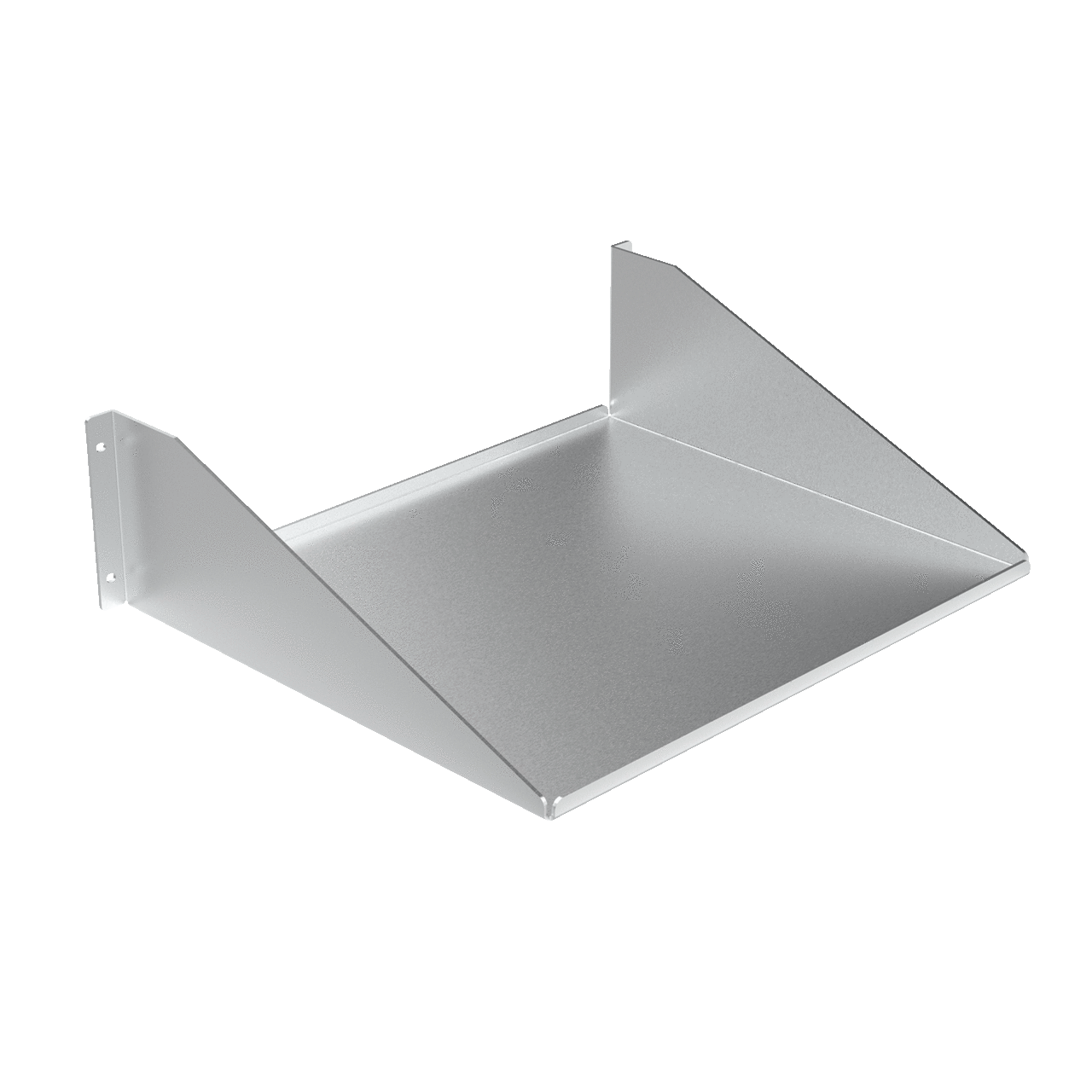 ESH19V Rack Mount Single Sided Solid Shelf, 4.85 in H x 19 in W x 10-1/2 in D, 3 Rack, Steel
