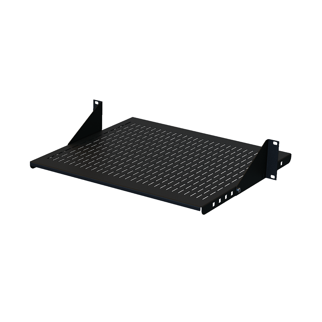 ESHVA19 Adjustable Vented Shelf, 3-1/2 in H x 16.93 in W x 15-3/4 in D, 2U Rack, Steel