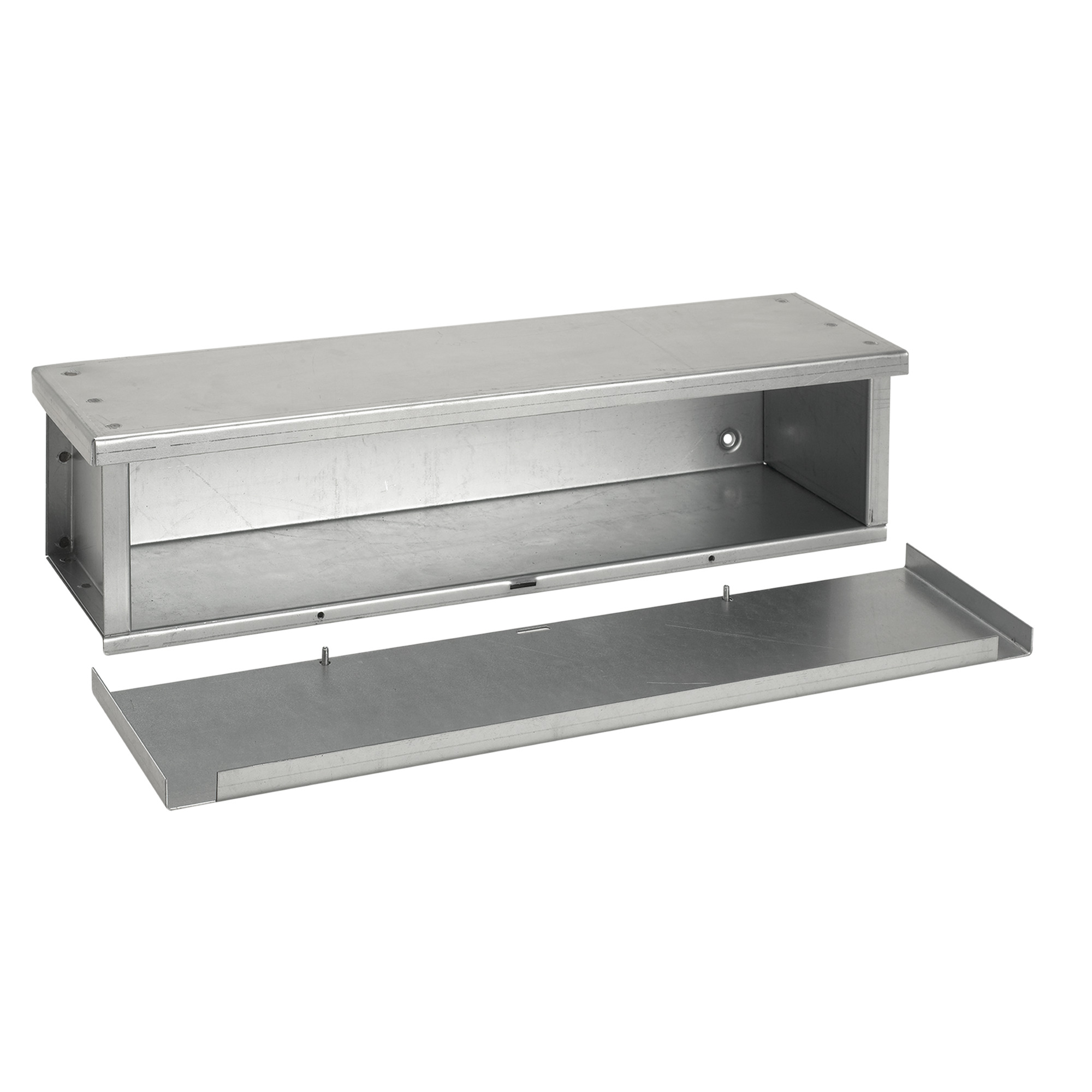 F121272RTGV F40GT Econo Trough, 72 in L x 12 in W x 12 in H, Removable Cover, Steel