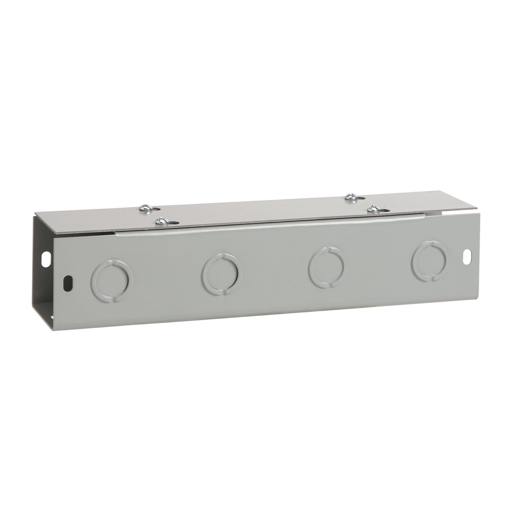 F1212T148GVP F40FC Lay-In Straight Section Wireway, 48 in L x 12 in W x 12 in H, Flat Cover, Steel