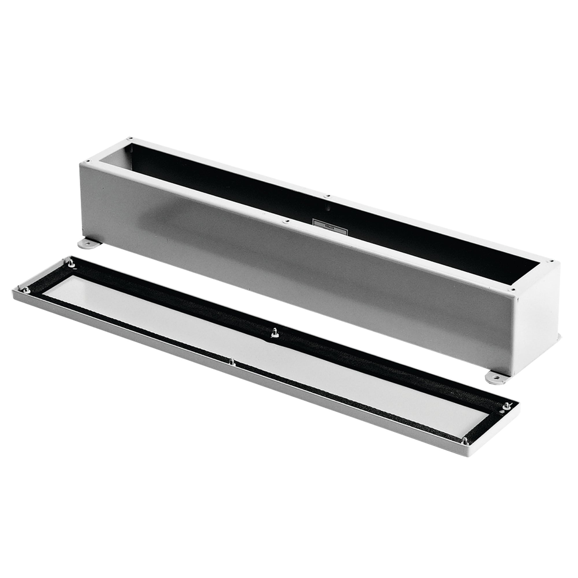 F2212SC F20SC Wiring Trough, 12 in L x 2-1/2 in W x 2-1/2 in H, Screw Cover, Steel