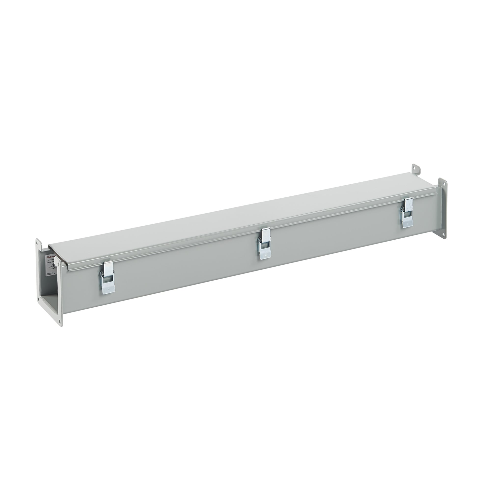 F22L36 F10 Lay-In Straight Section Wireway, 36 in L x 2-1/2 in W x 2-1/2 in H, Butt Hinged Cover, Steel