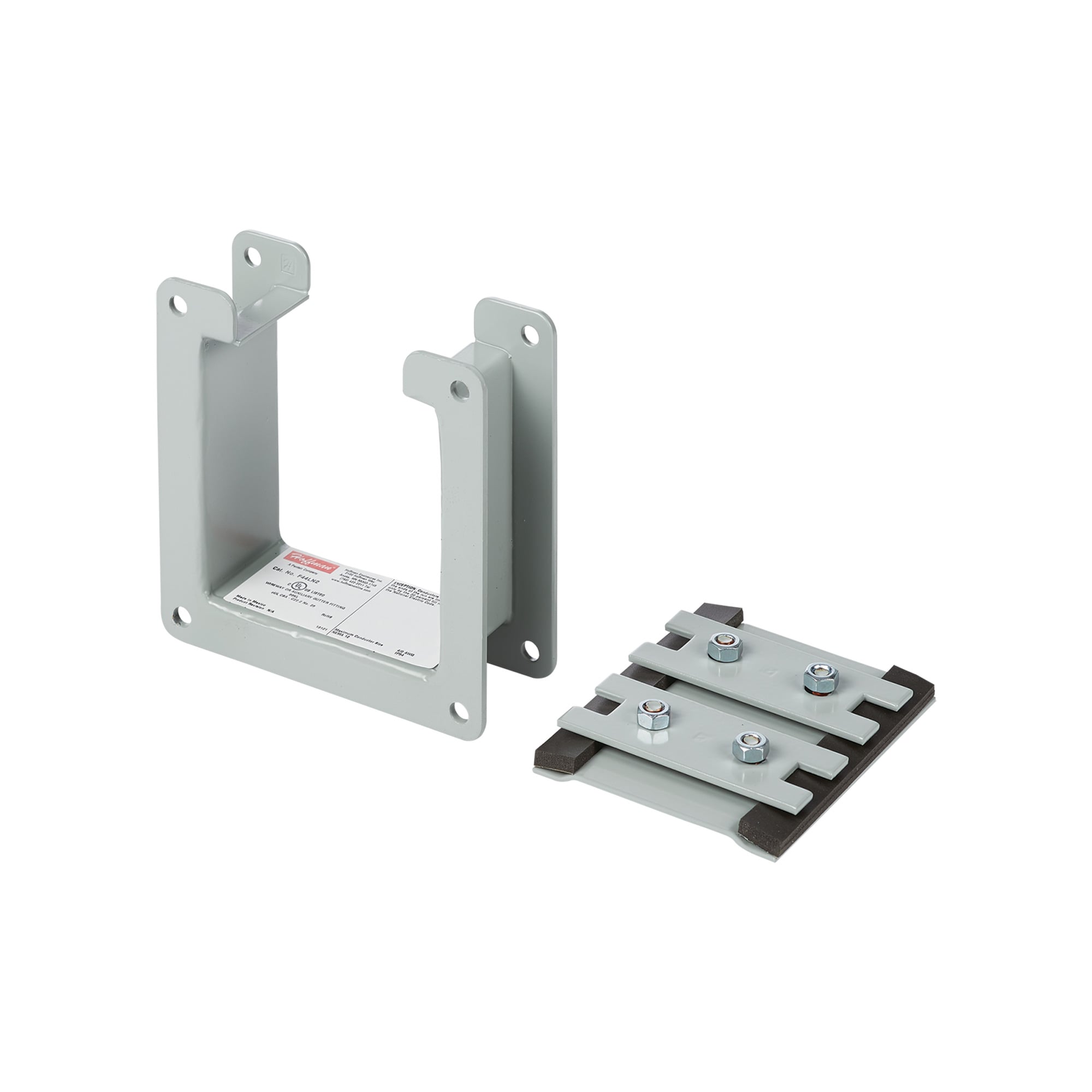 F22LN2 F10 Nipple, For Use With 2-1/2 x 2-1/2 in NEMA 3R Lay-In Wireway, Steel, Gray