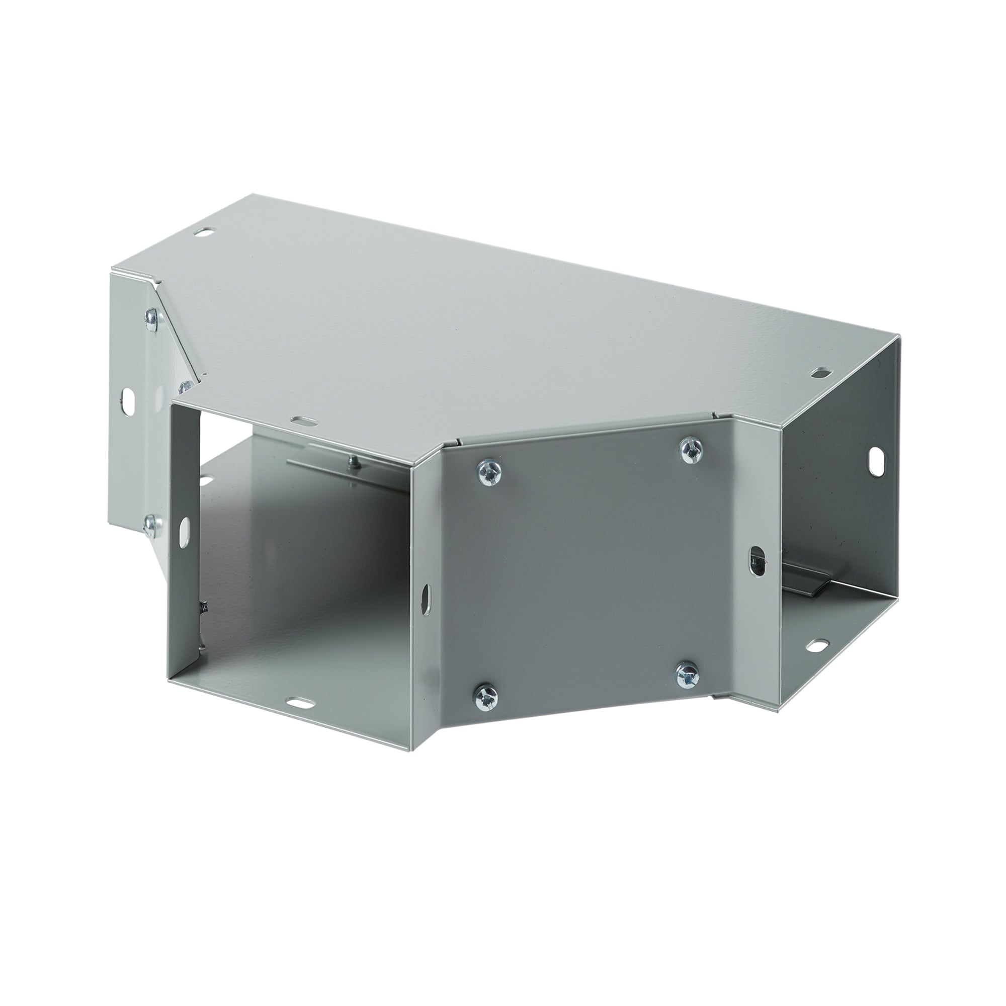 F22T F40PF Sweep Tee, 90 deg Bend, For Use With 2-1/2 x 2-1/2 in NEMA 1 Flat Cover Wireway, Steel, Gray