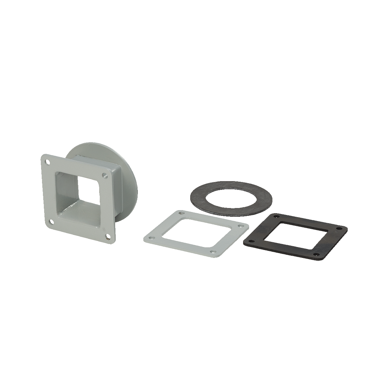 F22WSC F20 Regular Swivel Nipple, For Use With 2-1/2 x 2-1/2 in NEMA 12 Feed-Through Wireway, Steel, Gray