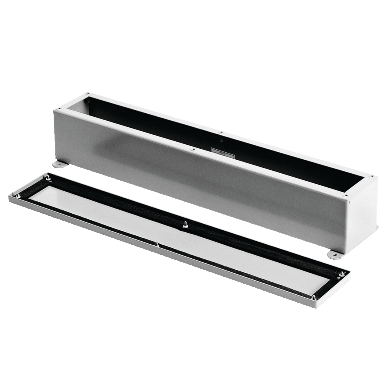 F4424SC F20SC Wiring Trough, 24 in L x 4 in W x 4 in H, Screw Cover, Steel