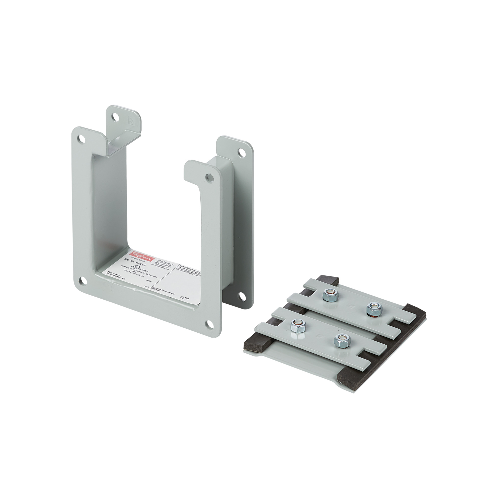 F44LN1 F10 Nipple, For Use With 4 x 4 in NEMA 3R Lay-In Wireway, Steel, Gray