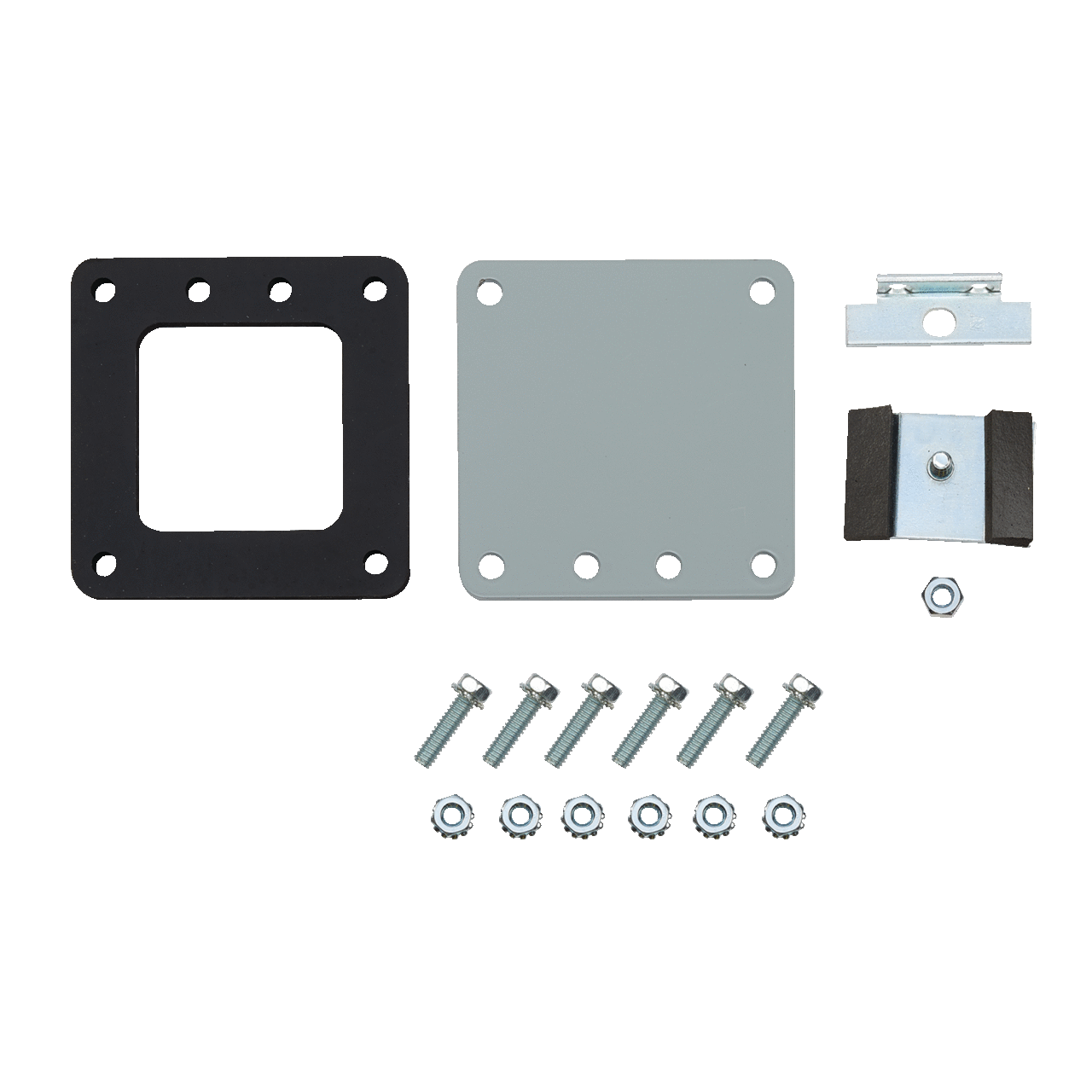 F44LP F10 Closure Plate, For Use With 4 x 4 in NEMA 12 Lay-In Wireway, Steel, Gray