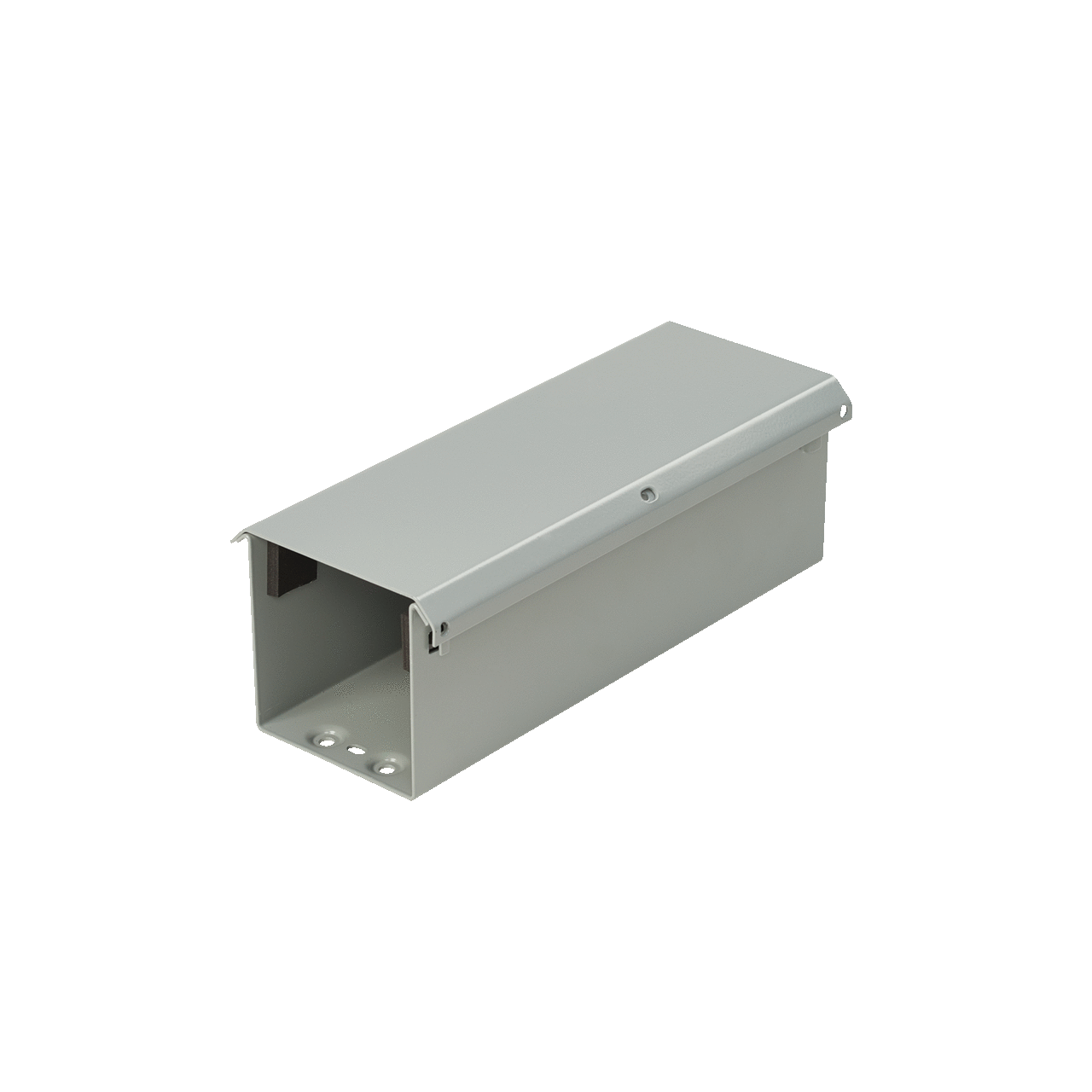 F44T3R12 F30G Lay-In Straight Section Wireway, 12 in L x 4 in W x 4 in H, Hinged Cover, Steel