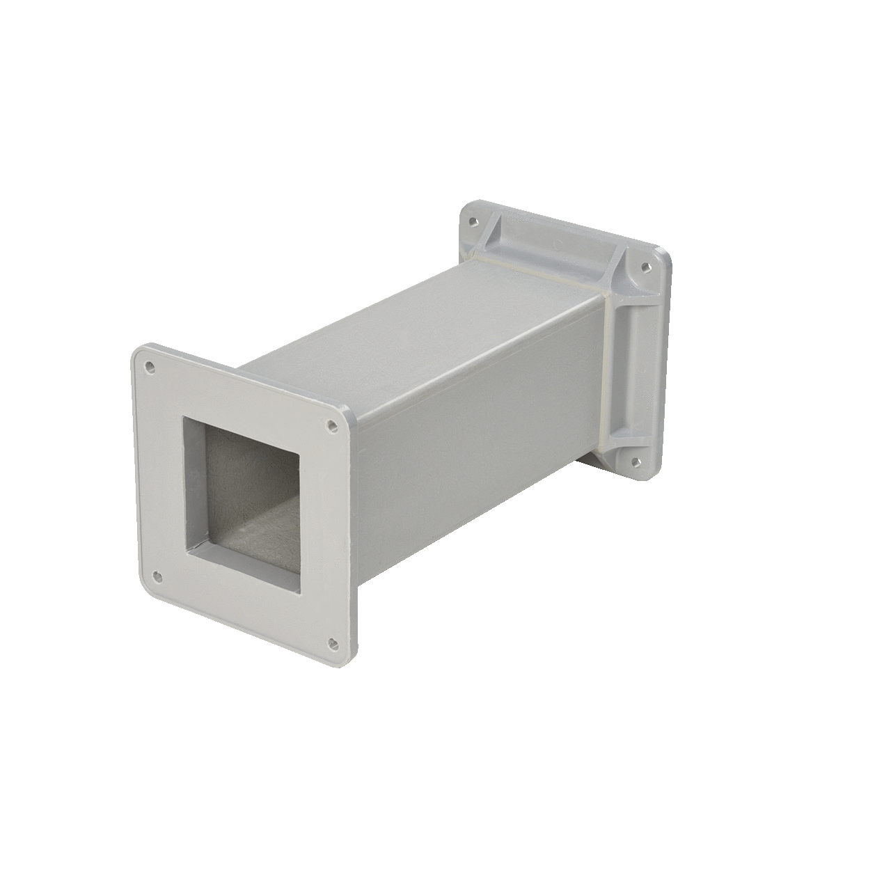 F44W120STFG F25 Feed Through Straight Tube Section Wireway, 120 in L x 4 in W x 4 in H, Screw Cover, Fiberglass