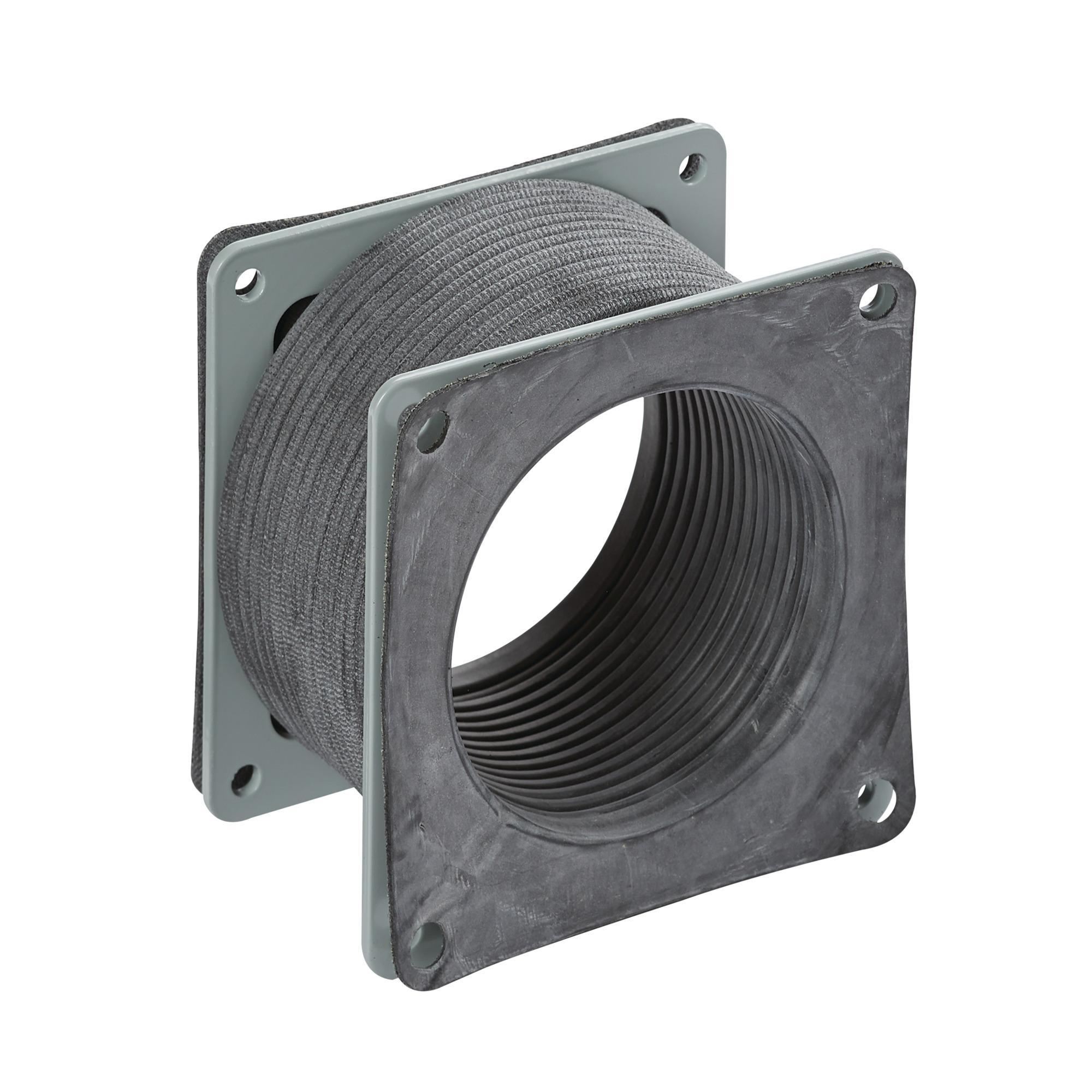 F44WFF F20 Flexible Fitting, For Use With NEMA 12 Feed-Through Wireway, Rubber/Steel