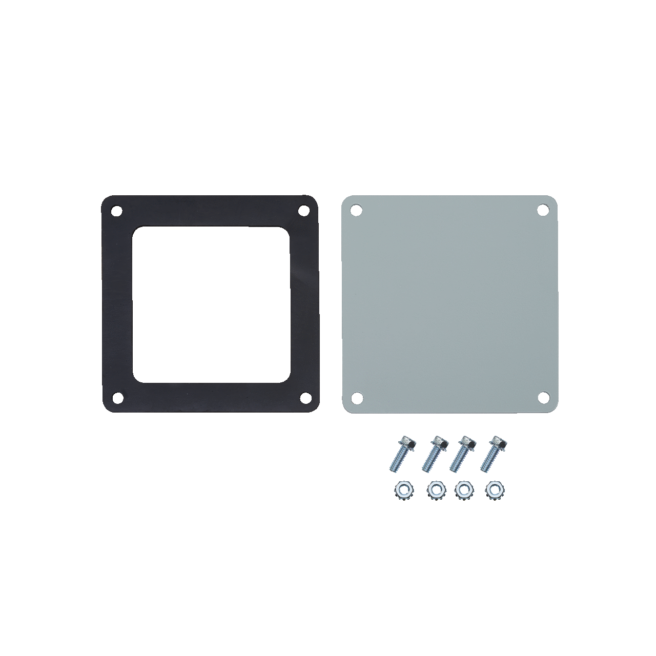 F44WP F20 Closure Plate, For Use With 4 x 4 in NEMA 12 Feed-Through Wireway, Steel, Gray