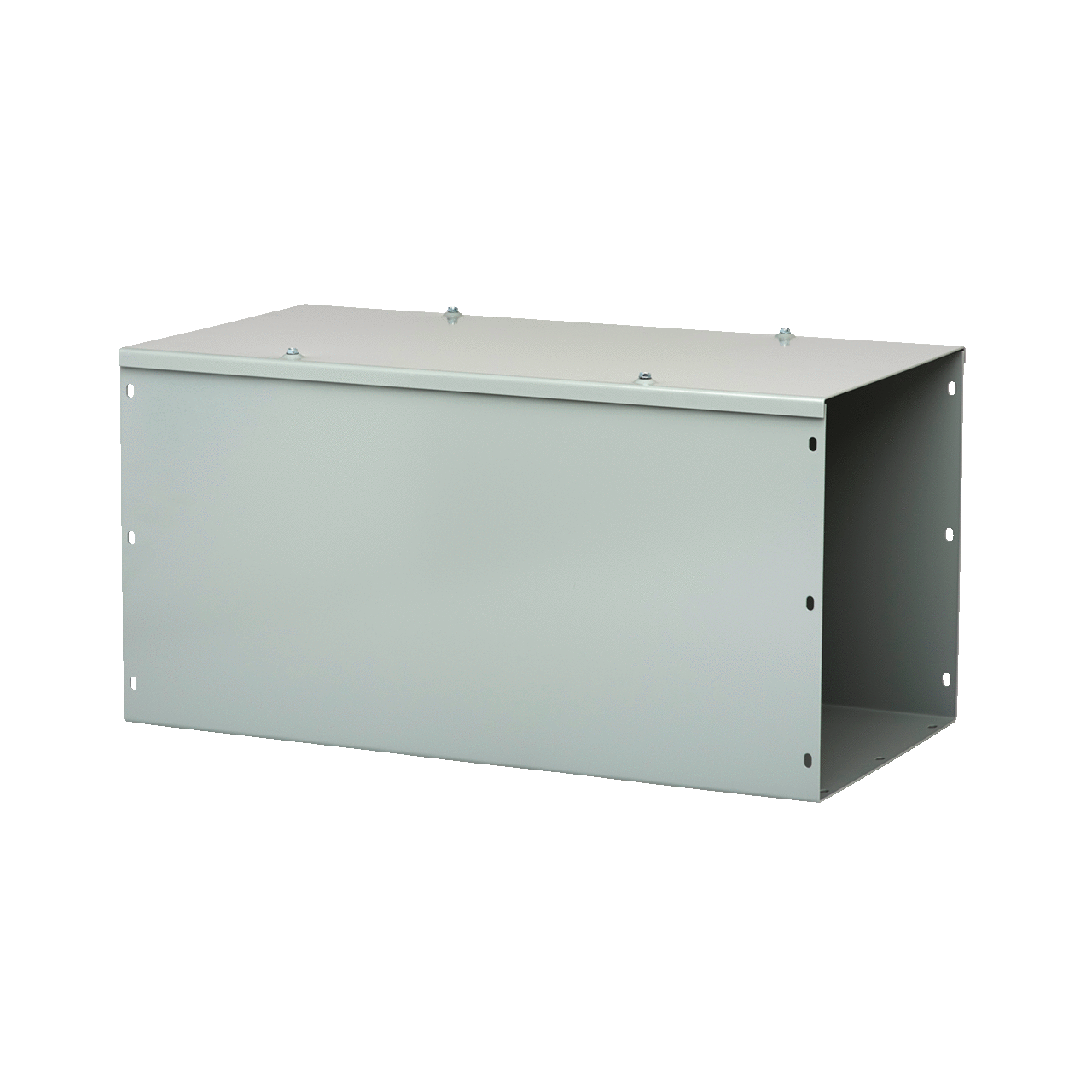 F66G72 F40 Lay-In Straight Section Wireway, 72 in L x 6 in W x 6 in H, Hinged Cover, Steel