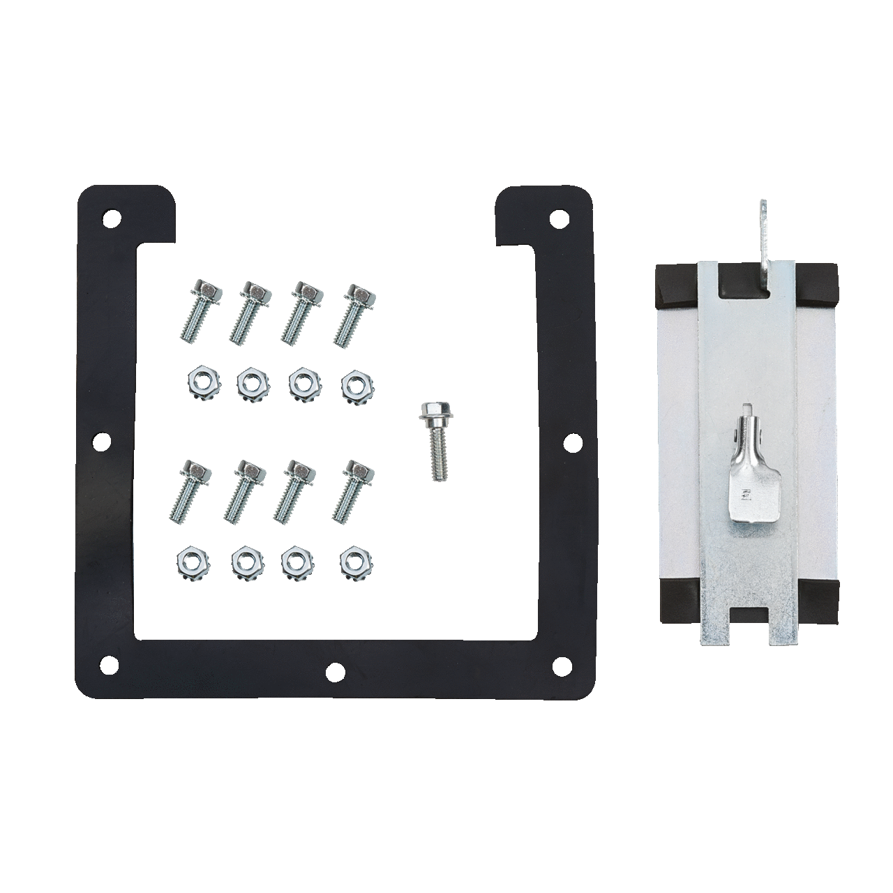 F66LSGQR F10 Flat Quick Release Sealing Plate, 6 x 6 in, For Use With NEMA 12 Lay-In Wireway, Steel