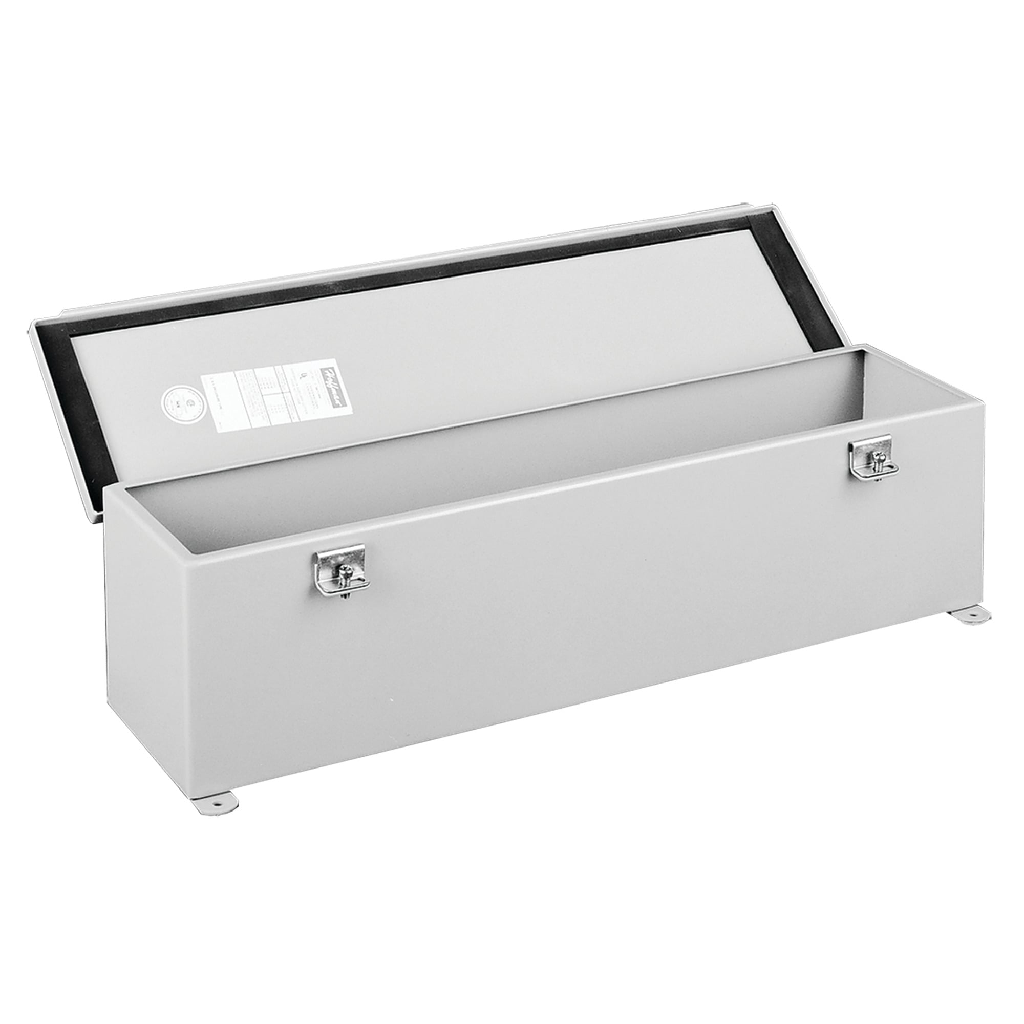 F66T60HC F20HC Wiring Trough, 60 in L x 6 in W x 6 in H, Butt Hinged/Screw Clamp Cover, Steel