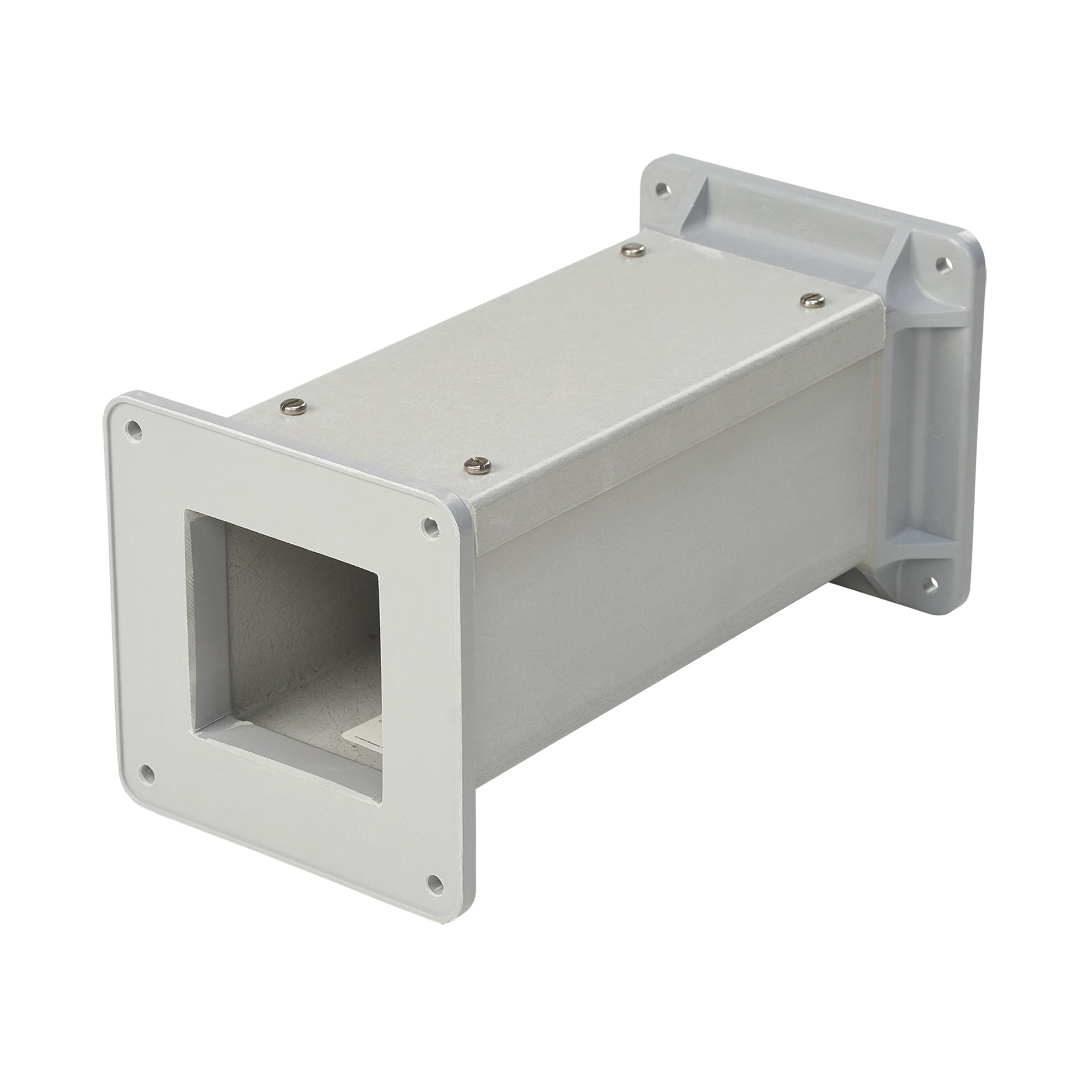 F66W12FG F25 Feed Through Straight Section Wireway, 12 in L x 6 in W x 6 in H, Screw Cover, Fiberglass