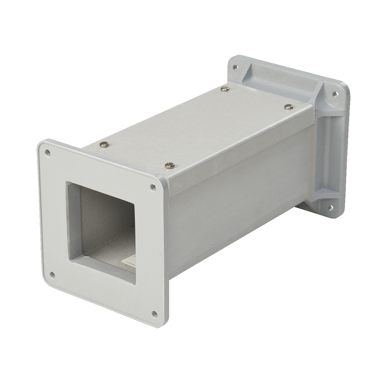 F66W48FG F25 Feed Through Straight Section Wireway, 48 in L x 6 in W x 6 in H, Screw Cover, Fiberglass