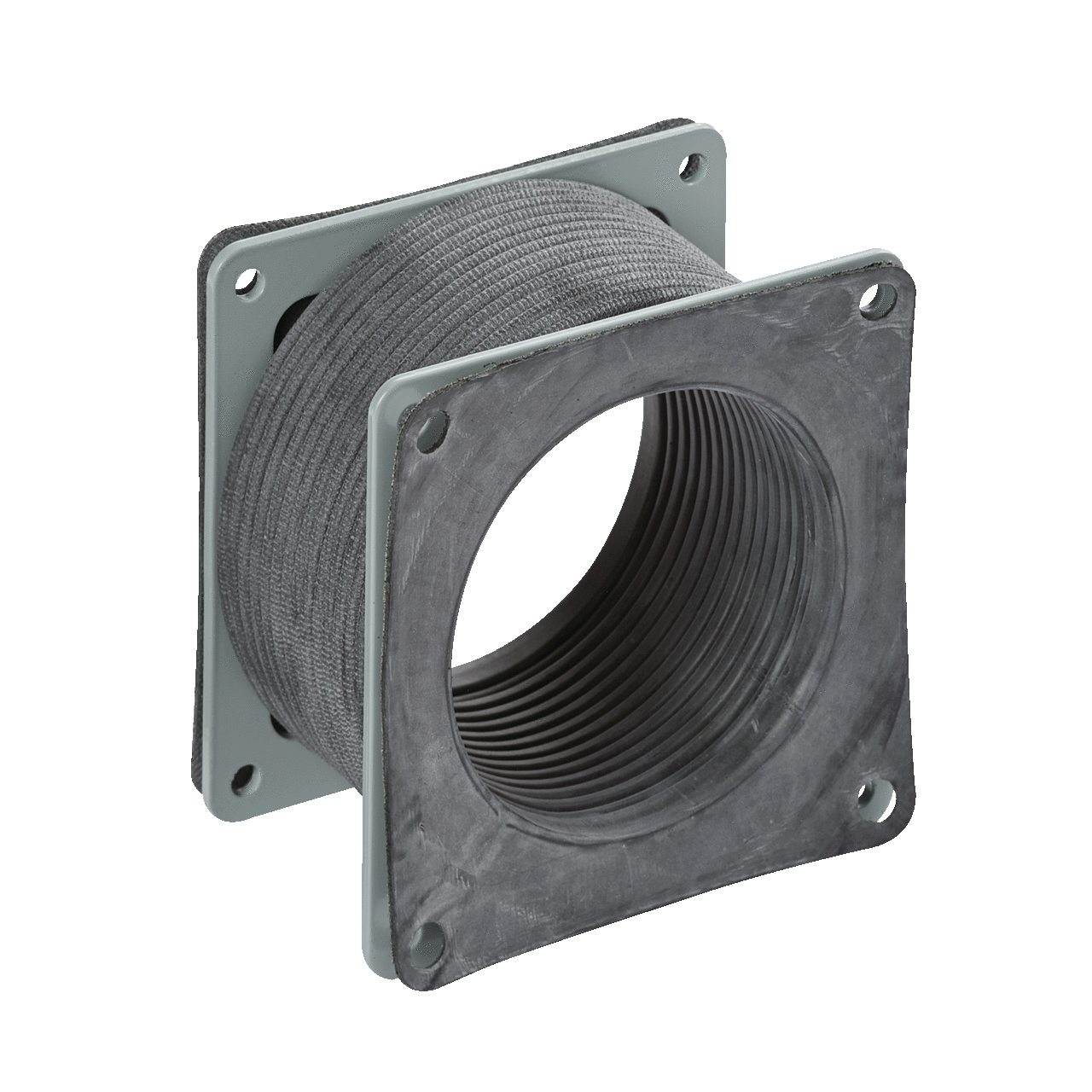 F66WFF F20 Flexible Fitting, For Use With NEMA 12 Feed-Through Wireway, Rubber/Steel