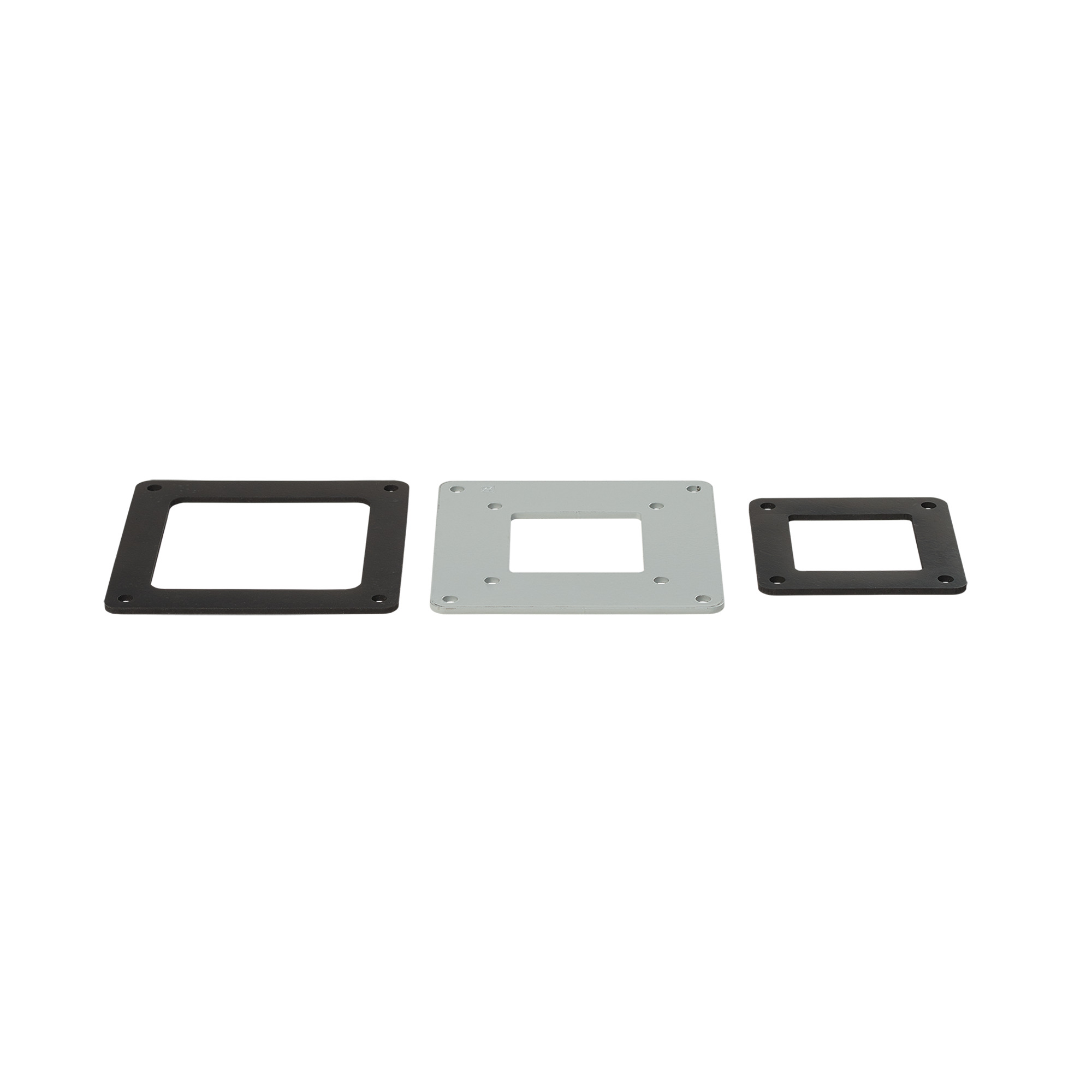 F66WR44 F20 Center Hole Reducer Bushing, For Use With 6 x 6 in NEMA 12 Feed-Through Wireway, Steel, Gray