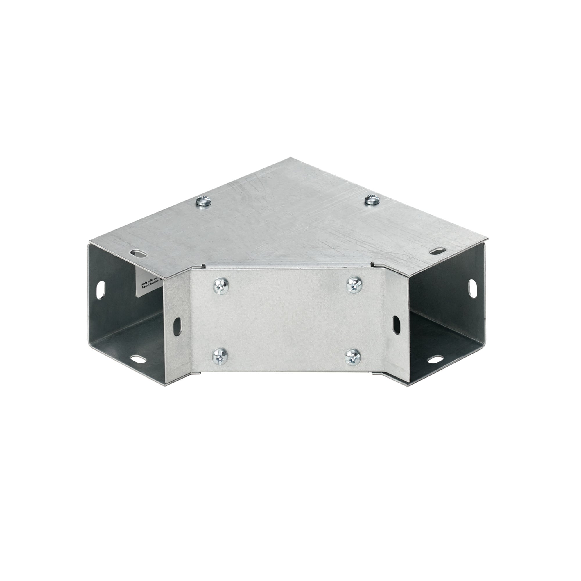 F8890EINGV Type 1 Inside Opening Flat Cover Wireway Elbow, 12 in L x 12 in W, 90 deg Bend, Steel