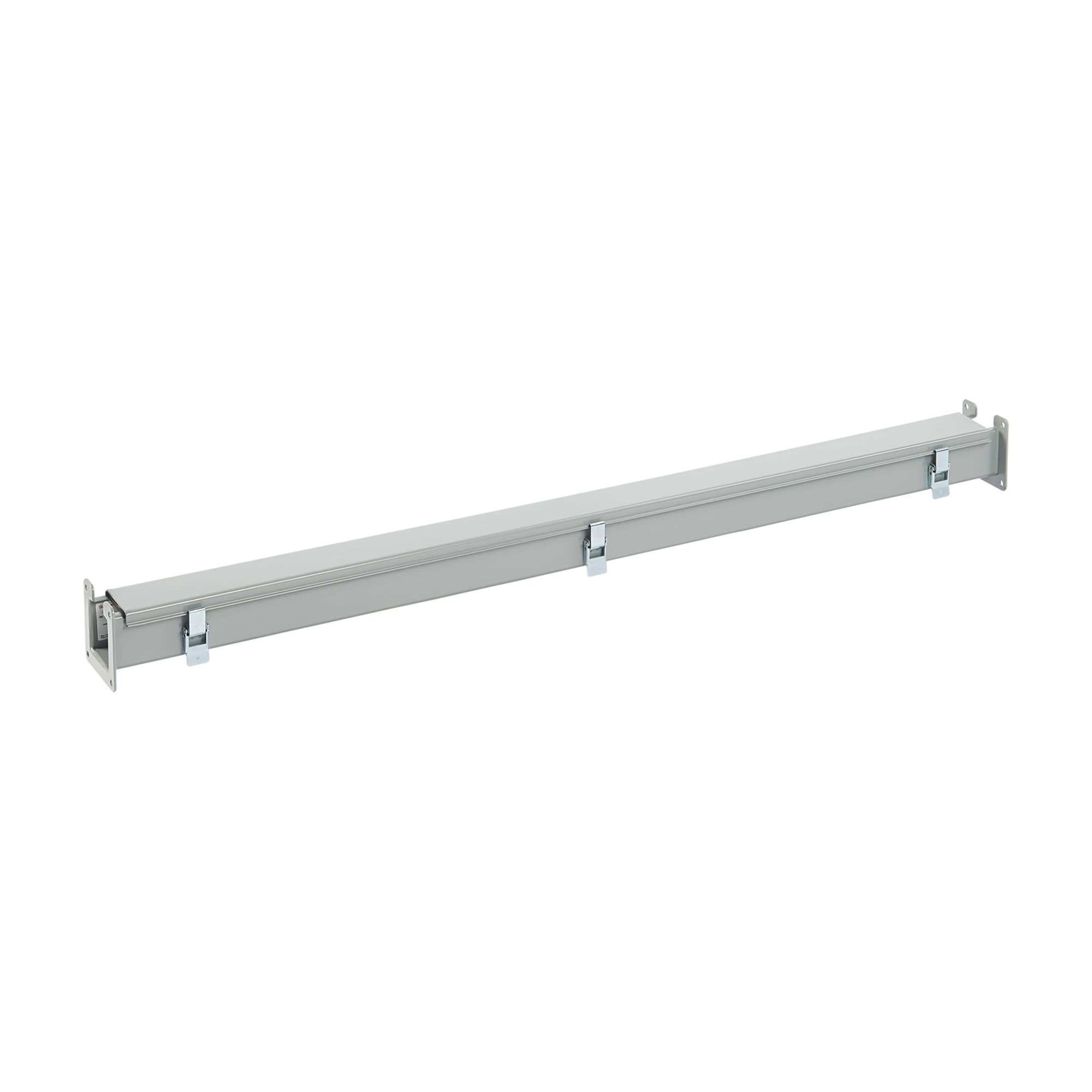 F88L48 F10 Lay-In Straight Section Wireway, 48 in L x 8 in W x 8 in H, Butt Hinged Cover, Steel