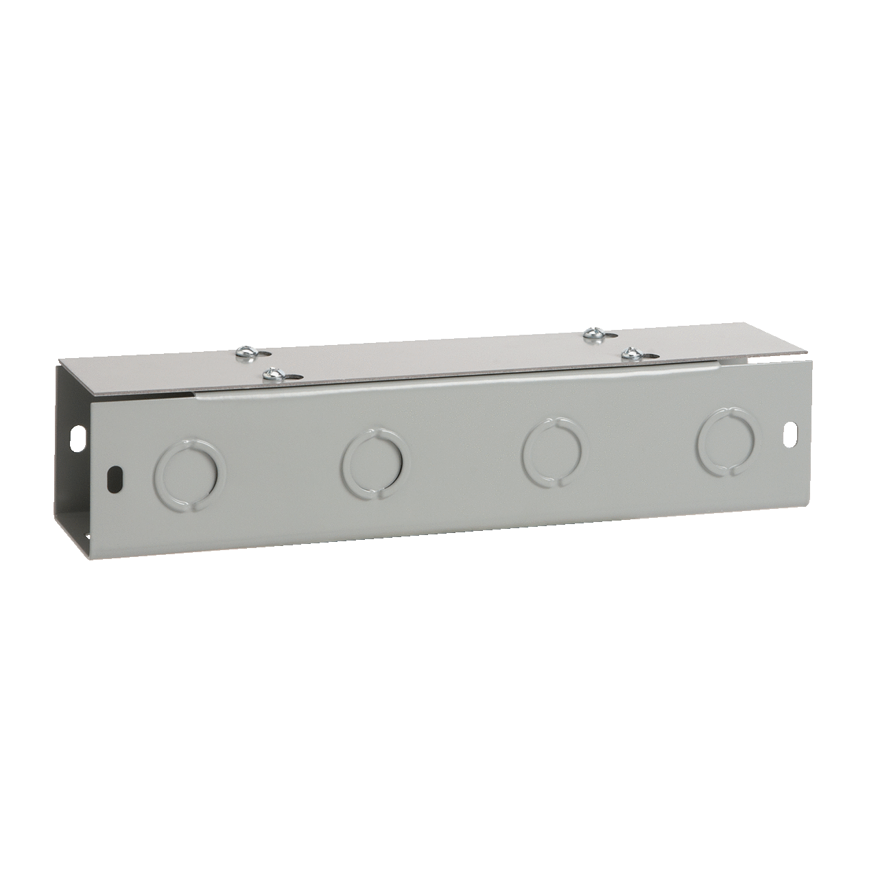 F88T136GVP F40FC Lay-In Straight Section Wireway, 36 in L x 8 in W x 8 in H, Flat Cover, Steel