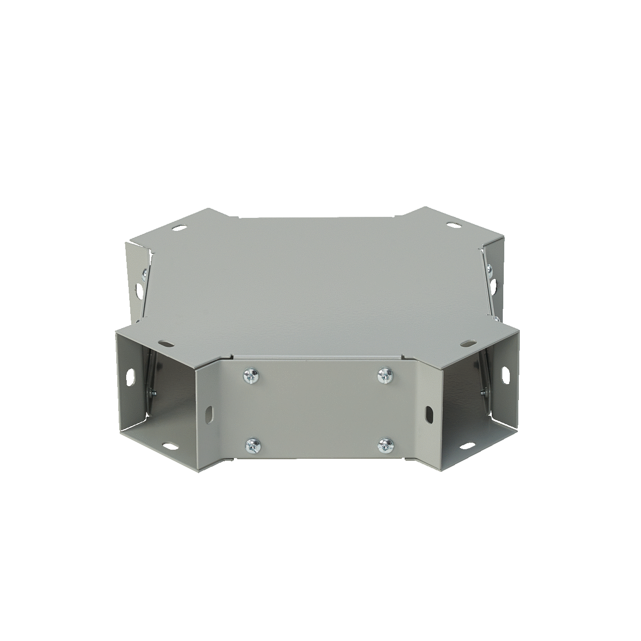 F88X F40PF Wireway Cross, For Use With 8 x 8 in NEMA 1 Lay-In Wireway, Steel, Gray
