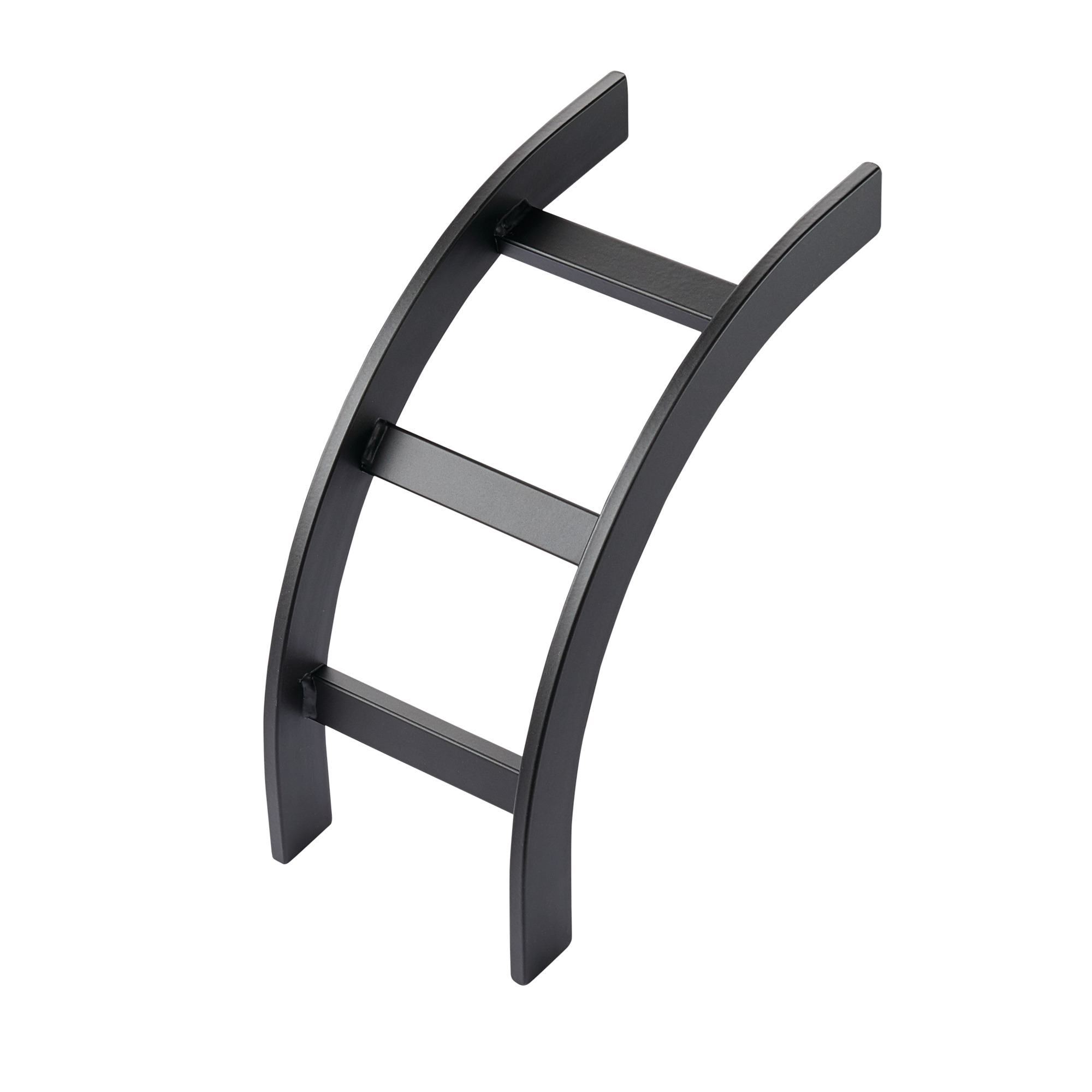 LOB12BLK DCR Curved Outside Bend, For Use With Cat 5e, 6, 6A and Fiber Optic Cable, Steel, Black
