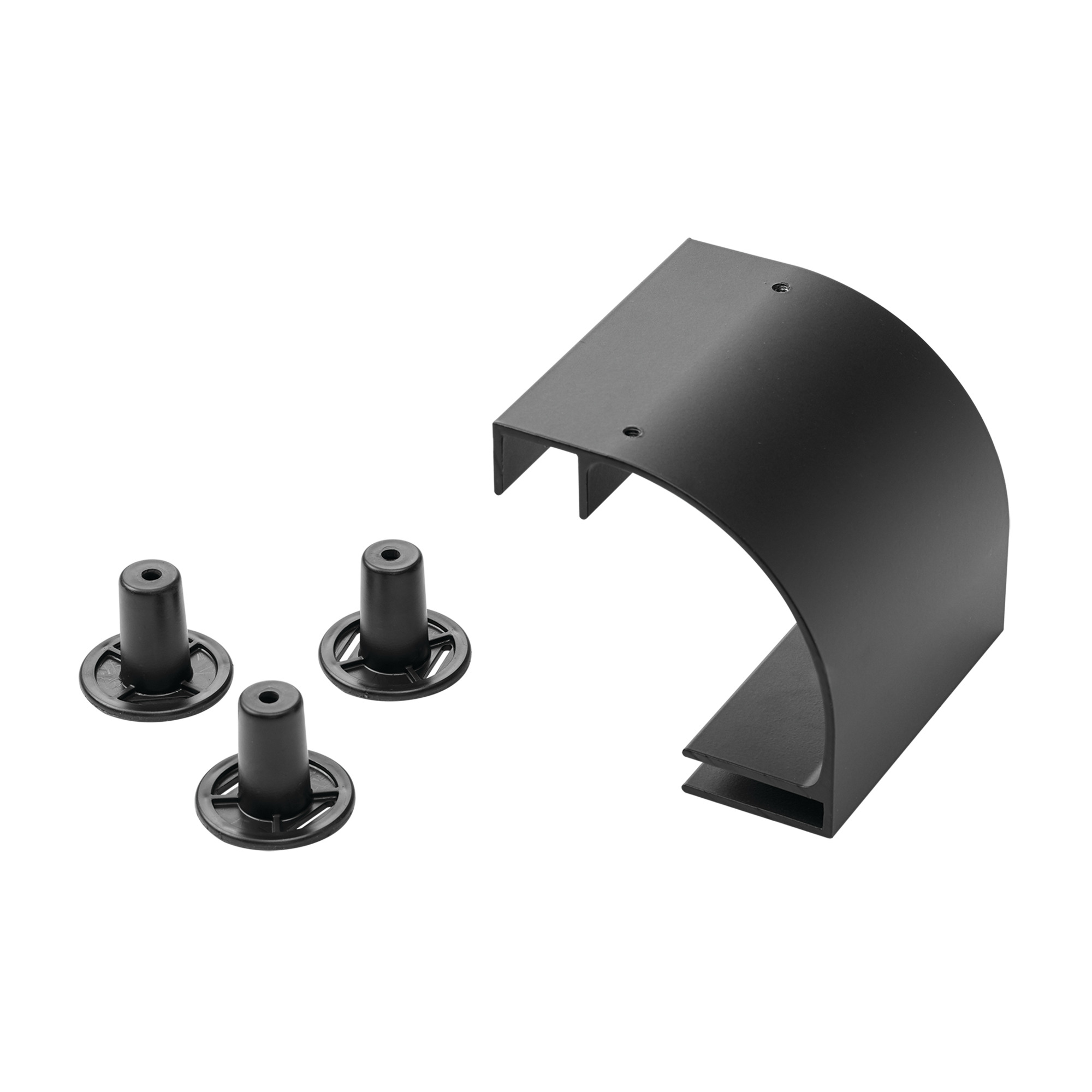 LRD18BLK Radius Drop Kit, Aluminum, Black