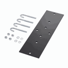 Rack-to-Runway Mounting Plate Kit, Fits 6.00 and 12.00, Black, Steel