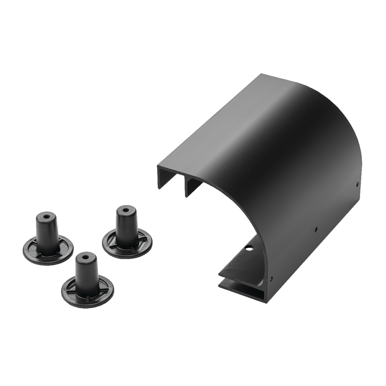 LSRDBLK Radius Drop Kit, Aluminum, Black
