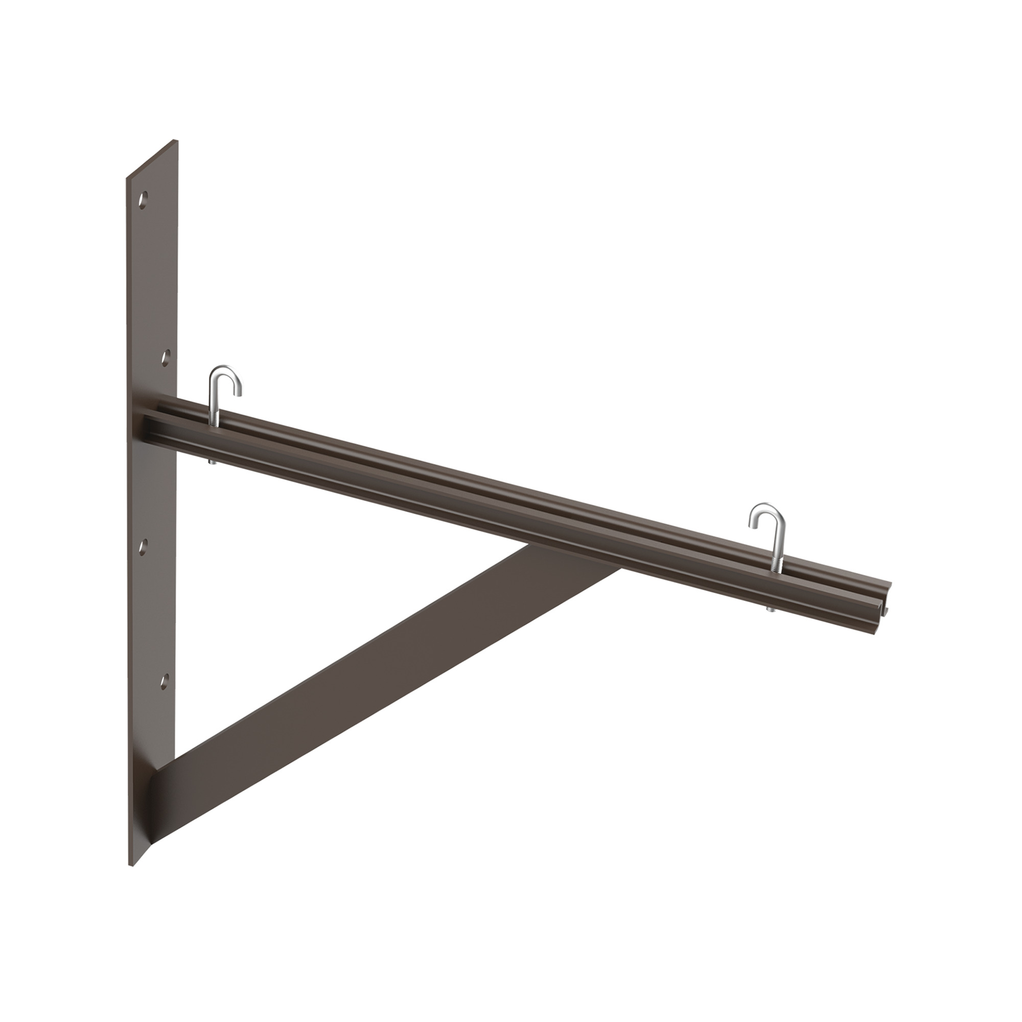 LTSB18BLK DCR Triangle Support Bracket Kit, 18 in L, For Use With 12 and 18 in Cable Runway, Steel