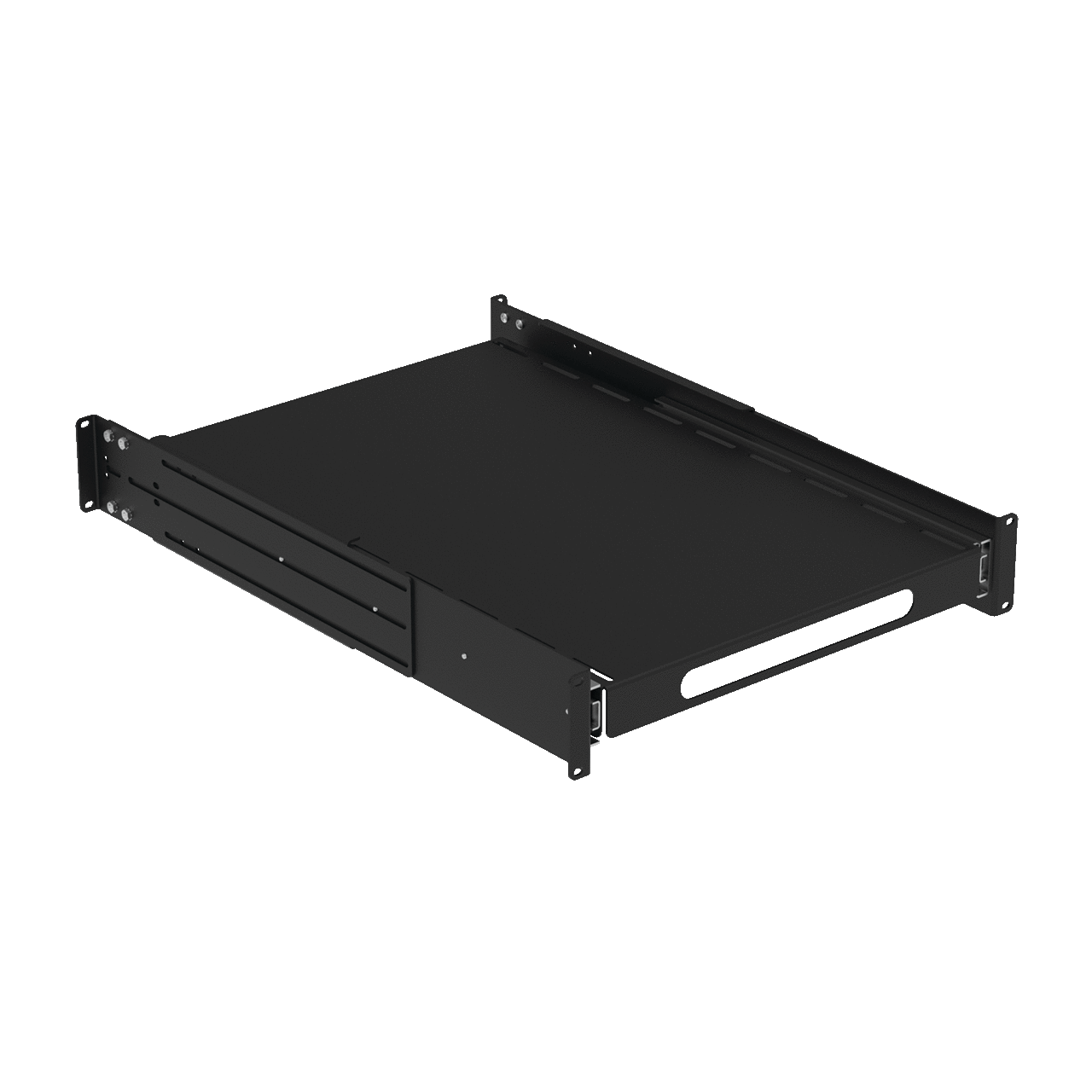 P19SHP810B ProLine P20 Rack Mount Sliding Pull-Out Shelf, 1-3/4 in H x 16.2 in W x 24.59 in D, 2RRU Rack, Steel
