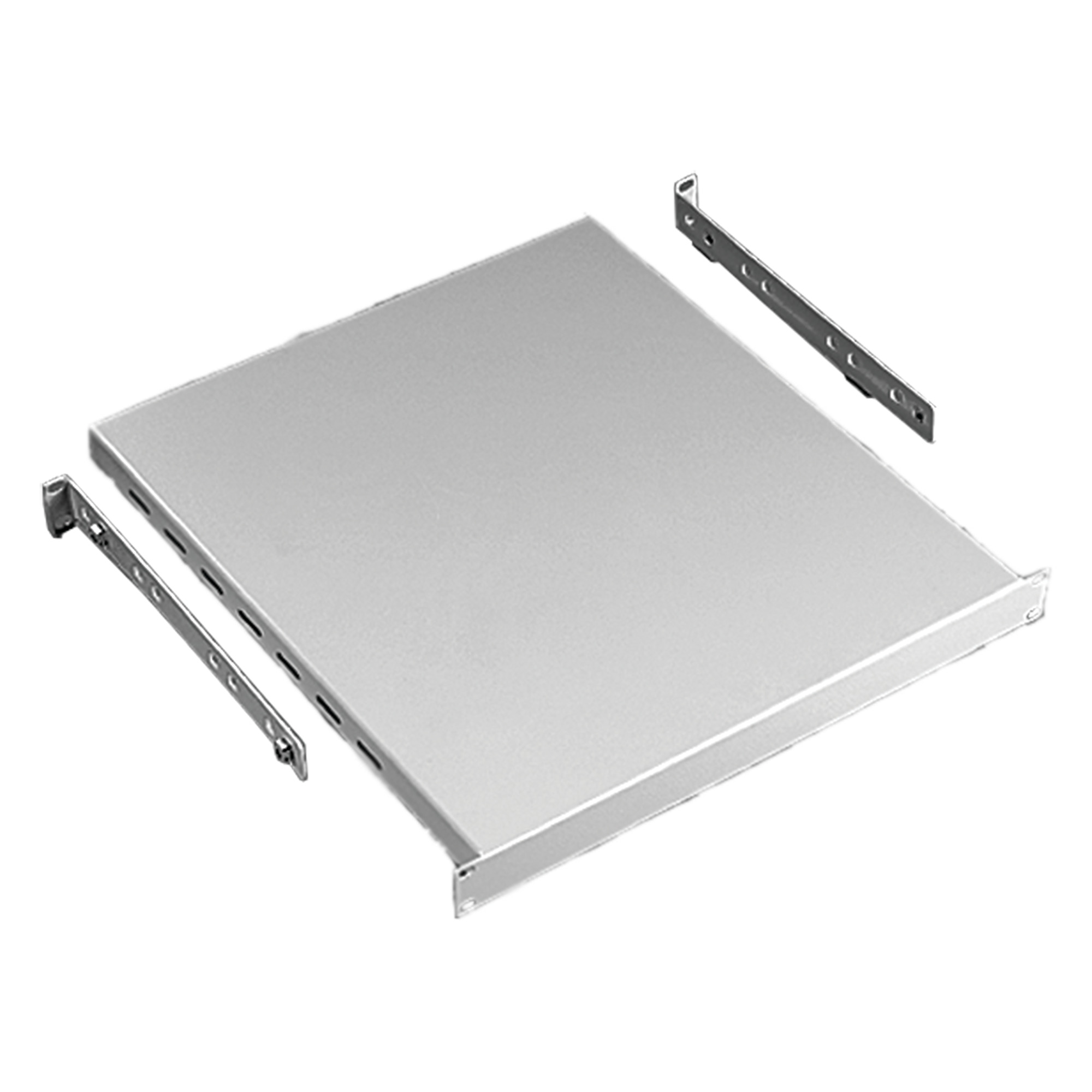P19VSH810B DACCY Rack Mount Vented Adjustable Shelf, 1.72 in H x 17.32 in W x 27.56 in D, 1RU Rack, Steel