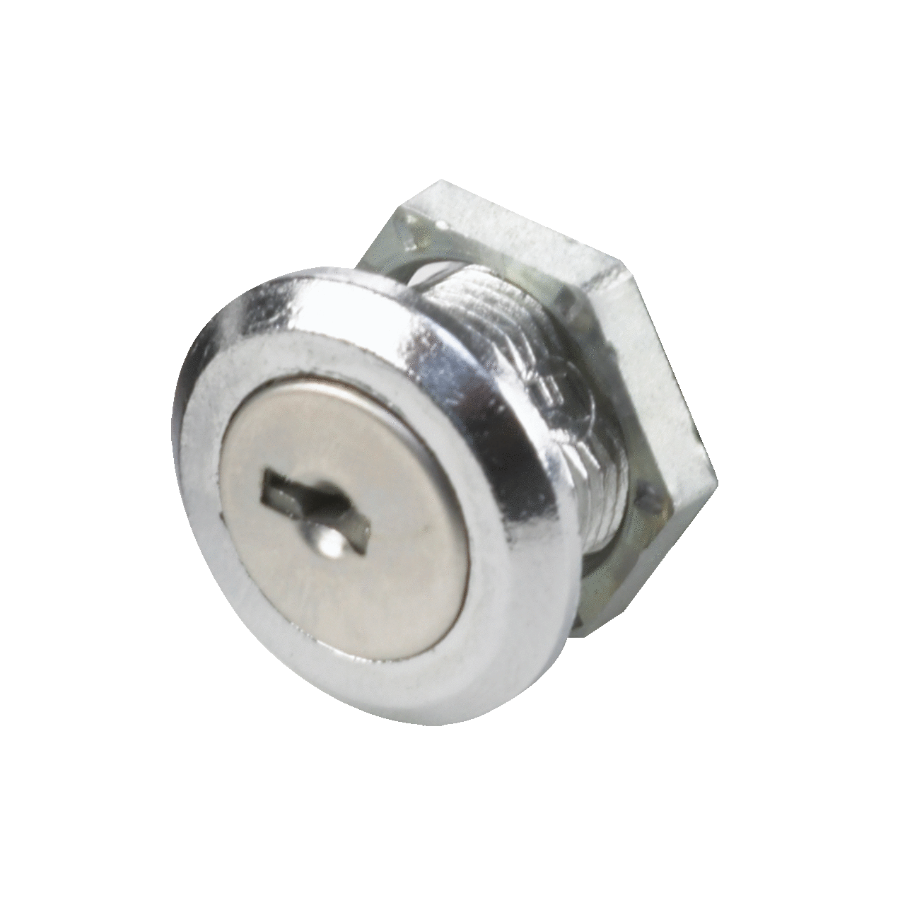 PSCLO ProLine DPC Quarter Turn Side Cover Lock, For Use With Side Panels on ProLine, Net Series, SOHO and Seismic Cabinets, DataCom Side Panel and Keyboard on PC Cabinets, Steel, Zinc Plated