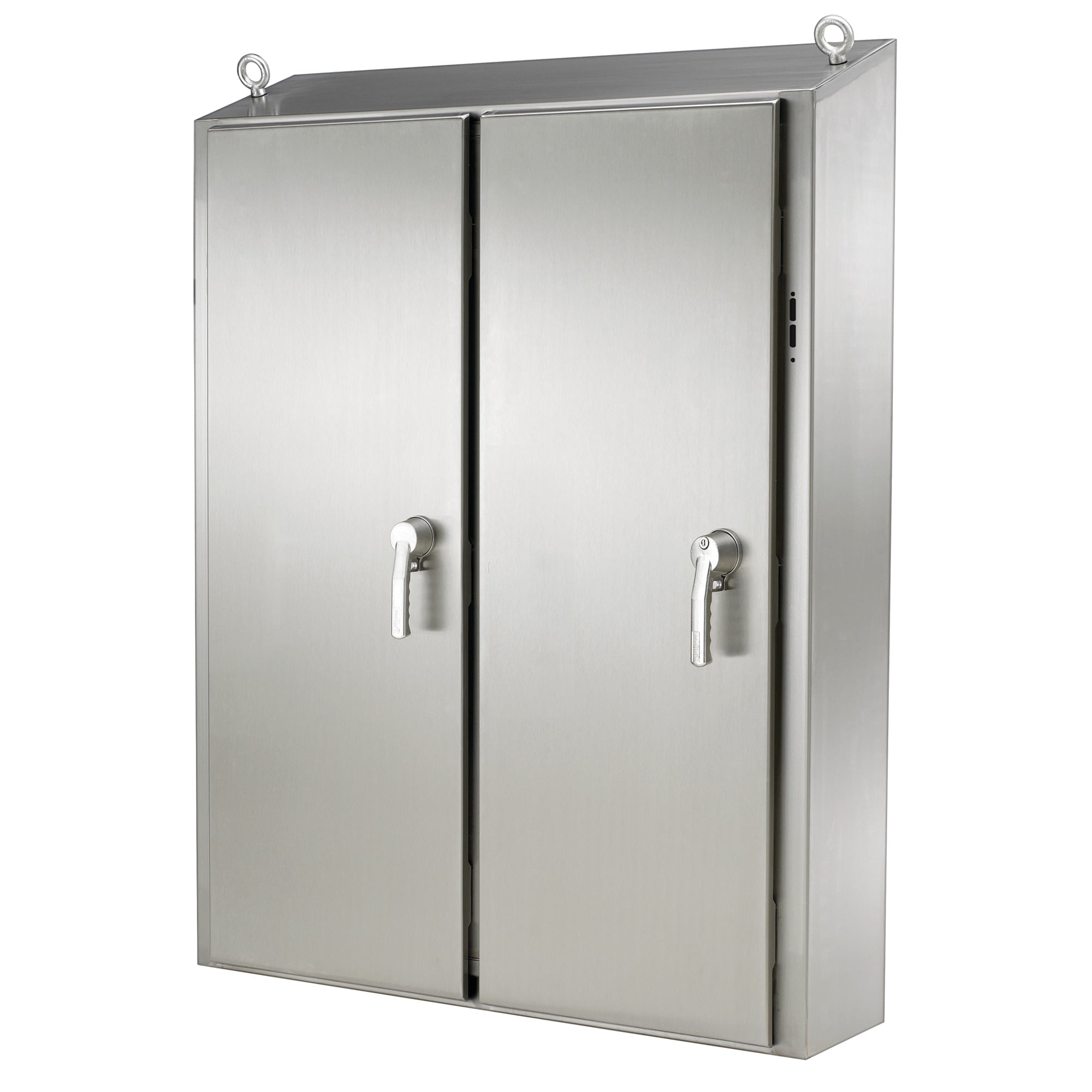 WS74XM6312SS WaterShed WS2D Disconnect Enclosure, 74 in L x 63 in W x 12 in D, NEMA 4X/IP66 NEMA Rating, 304 Stainless Steel