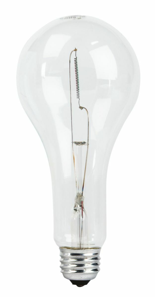 133918 Incandescent Lamp, 300 W, E26 Incandescent Lamp, PS25 Shape, 6280 Lumens