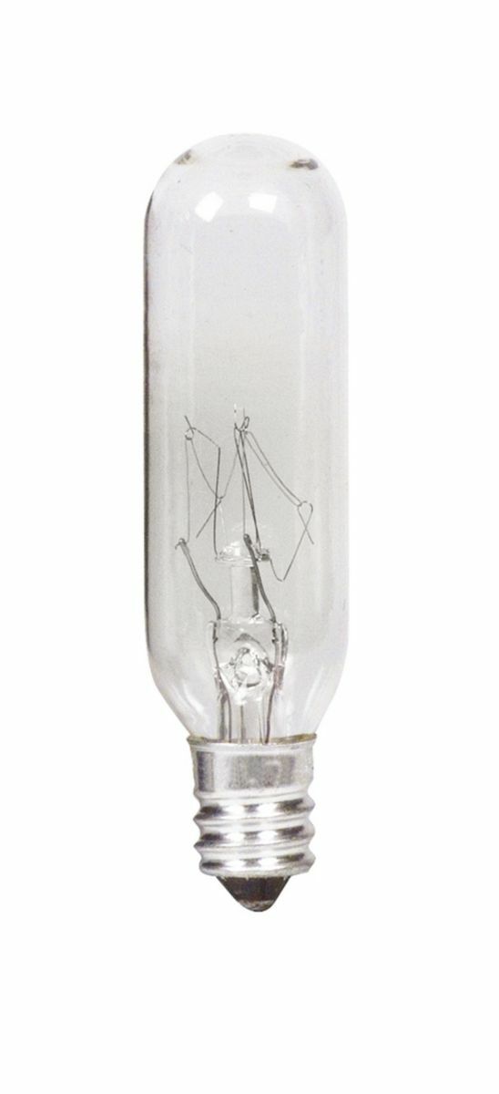 248153 Specialty Incandescent Lamp, 15 W, E12 Incandescent Lamp, T6 Shape, 100 Lumens