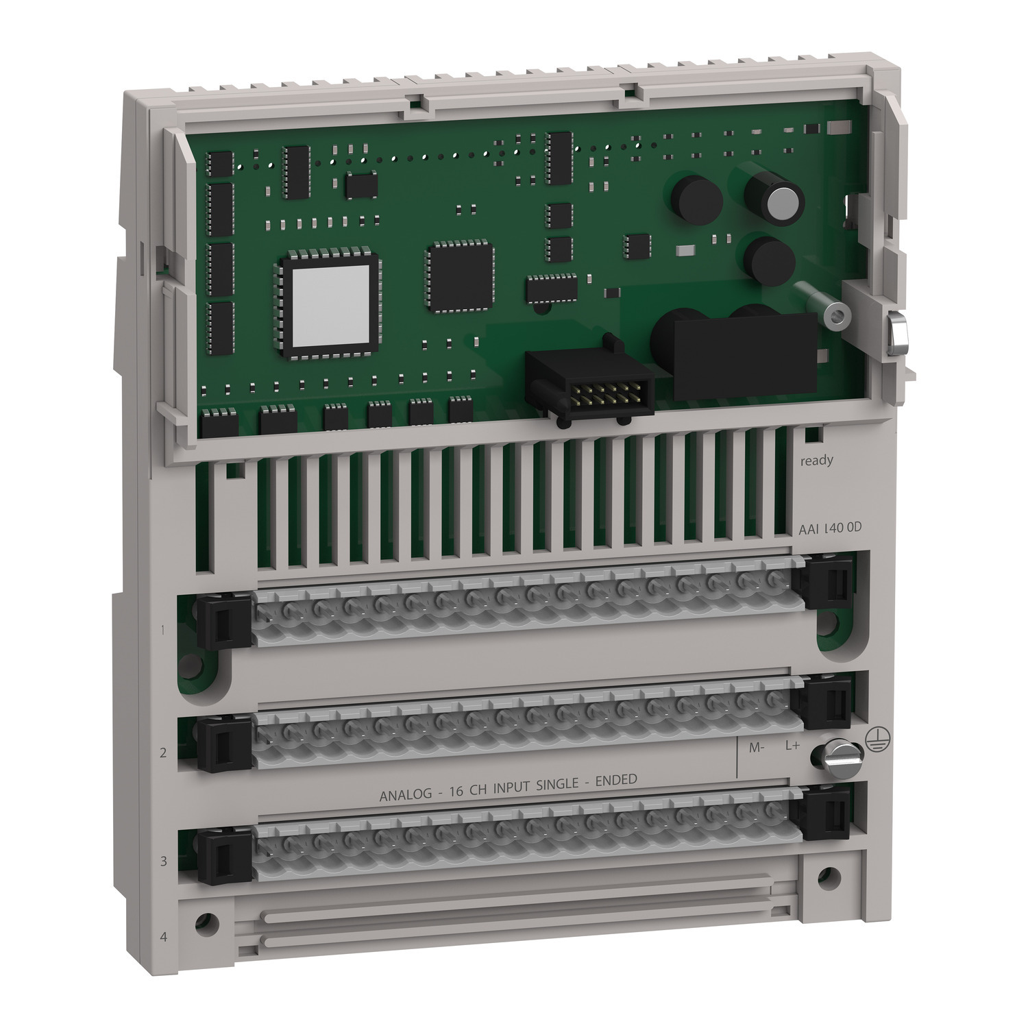 170AAI14000 Modicon Single Ended Standard Analog Input Module, 16 Inputs, +/-0.15 to 0.45% Accuracy