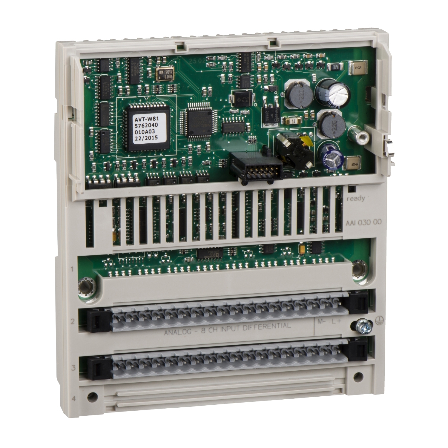170AAI52040 Modicon Momentum Differential Distributed Analog Input Module, 4 Inputs, +/- 25 mV, +/- 100 mV Signal Range, +/-94 uV Accuracy