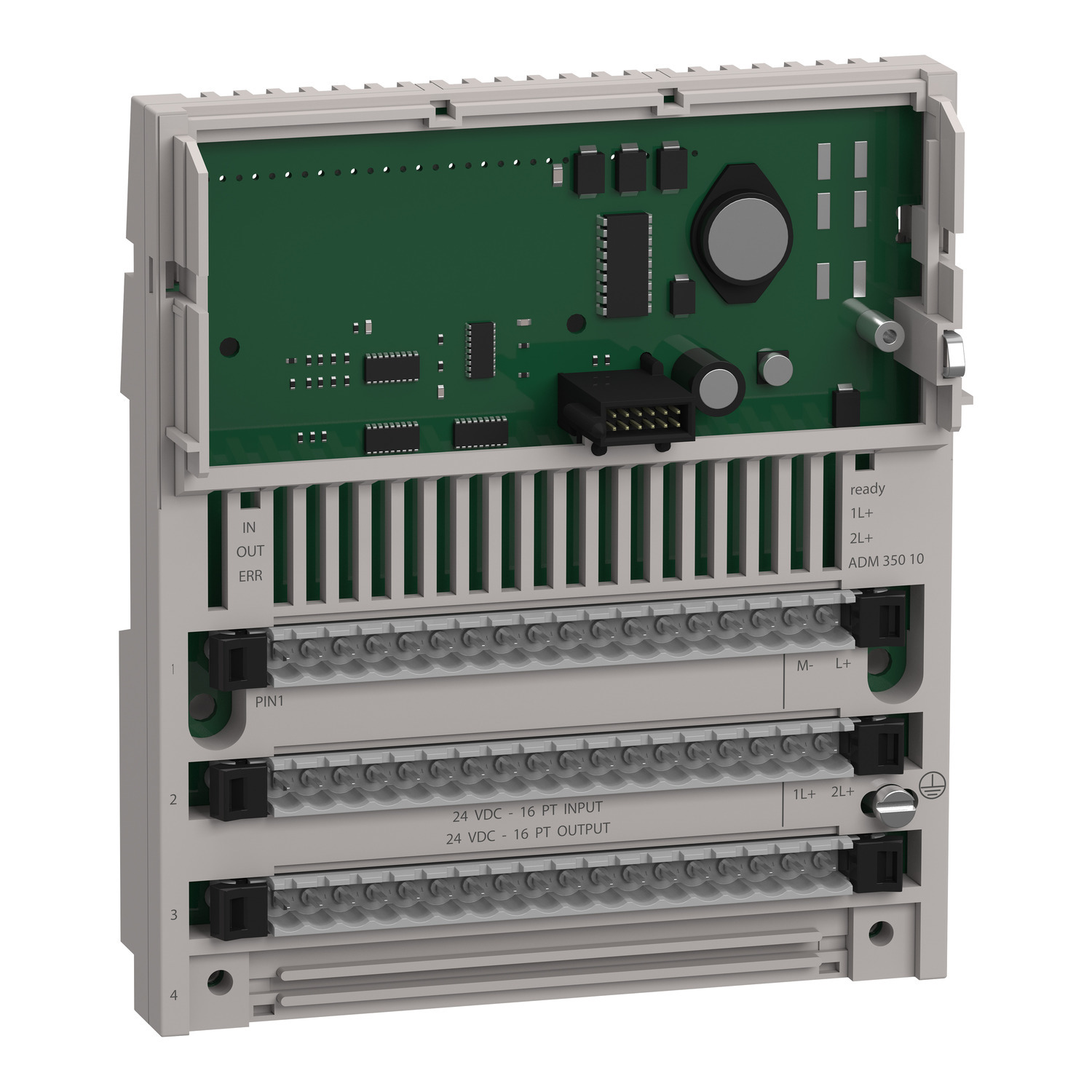 170ADM35010 Modicon Solid State Base DC Discrete I/O Module, 16 Inputs, 16 Outputs