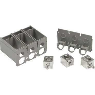 32508 3-Pole Terminal Kit, 2 AWG to 600 kcmil Cu, For Use With Compact NS630B to 1600, H, J-Frame Molded Case Circuit Breaker