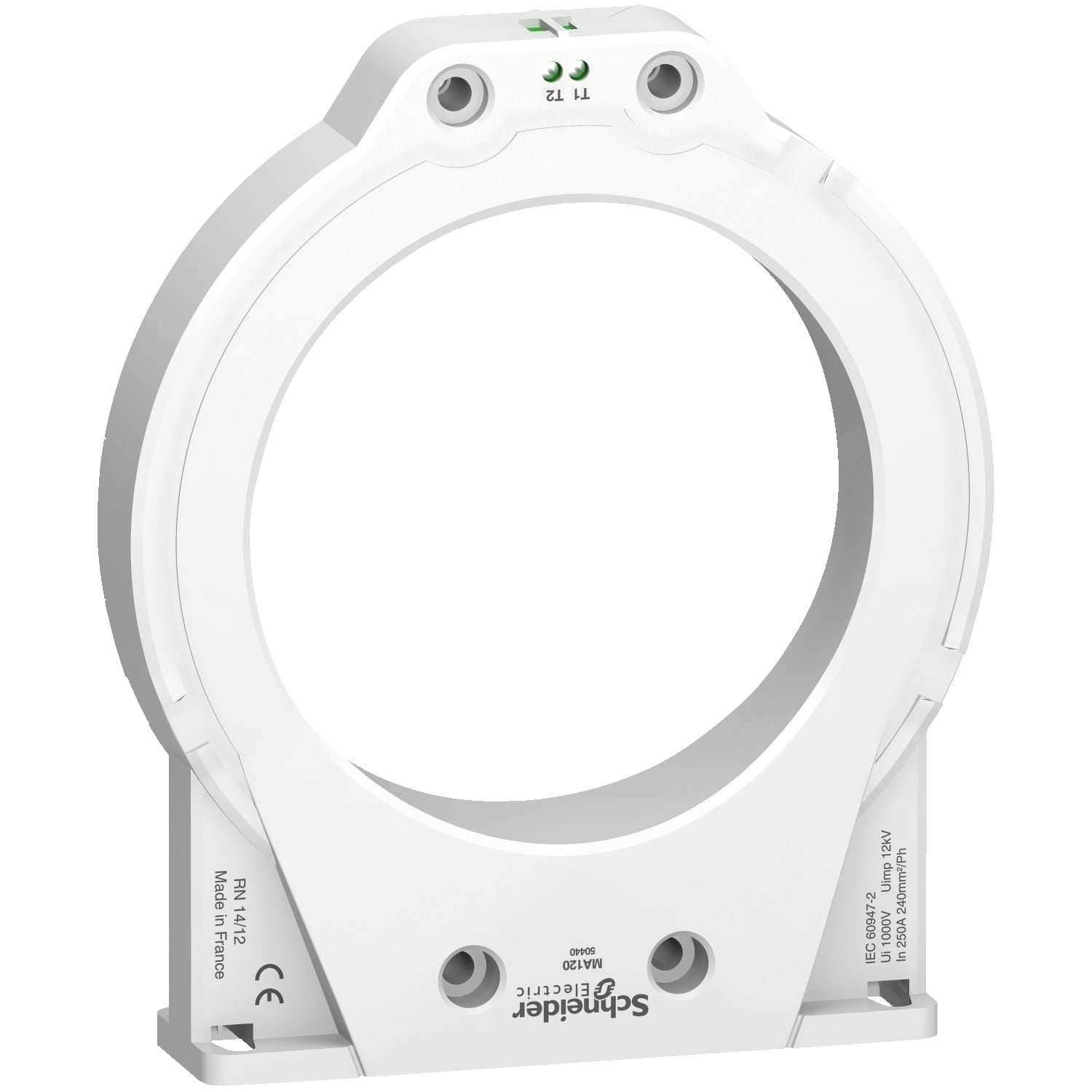 50440 Vigirex Type A MA120 Closed Toroid Sensor, 1 kV, 250 A, For Use With Vigirex Ground Fault Relay