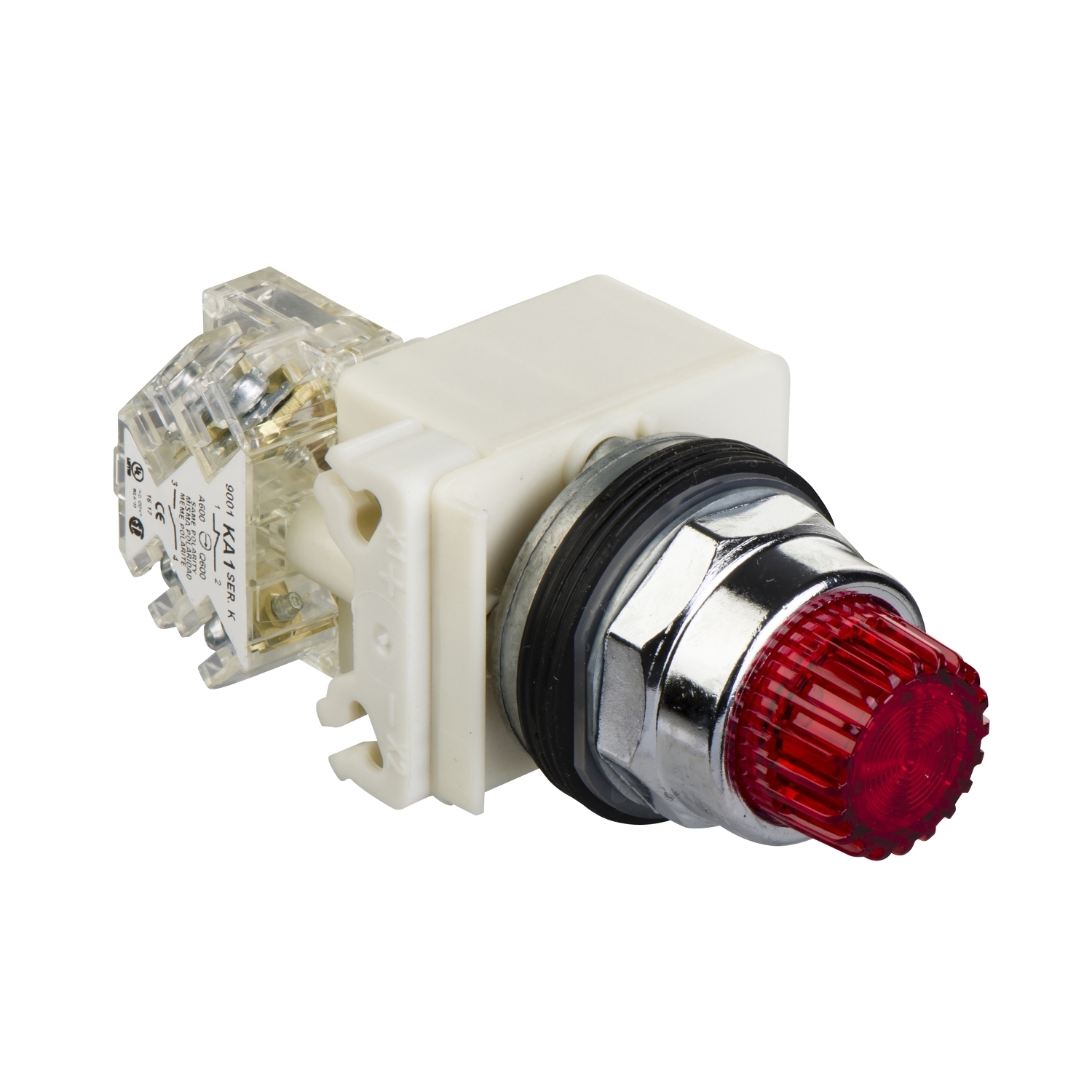 9001K2L35RH13 9001K T-K Pushbutton, 1.18 in, 1NO-1NC Contact, Slow Break Contact, Red