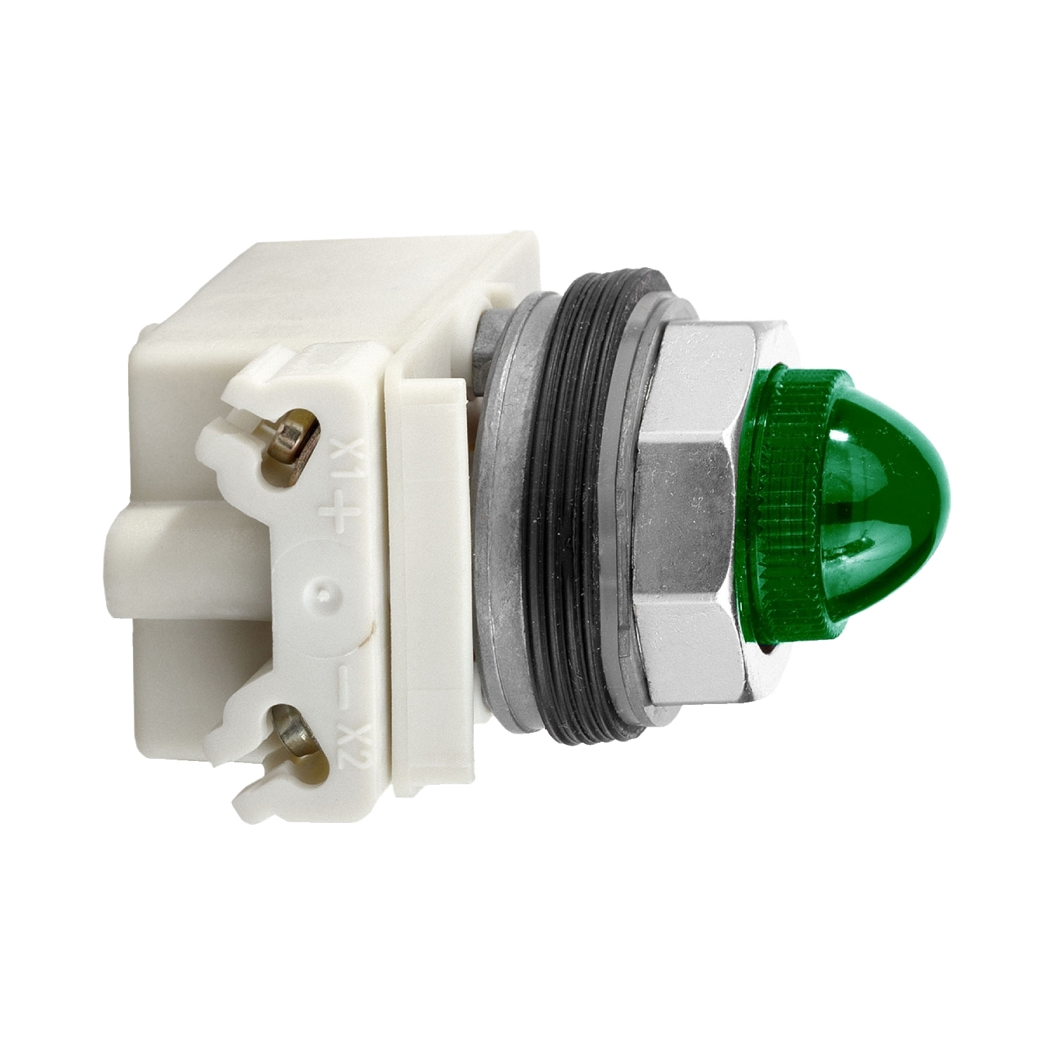 9001KP35G9 Harmony Type K Full Voltage Standard Pilot Light, 24 to 28 V AC/DC, 1.2 VA, Domed Lens, Panel Mount