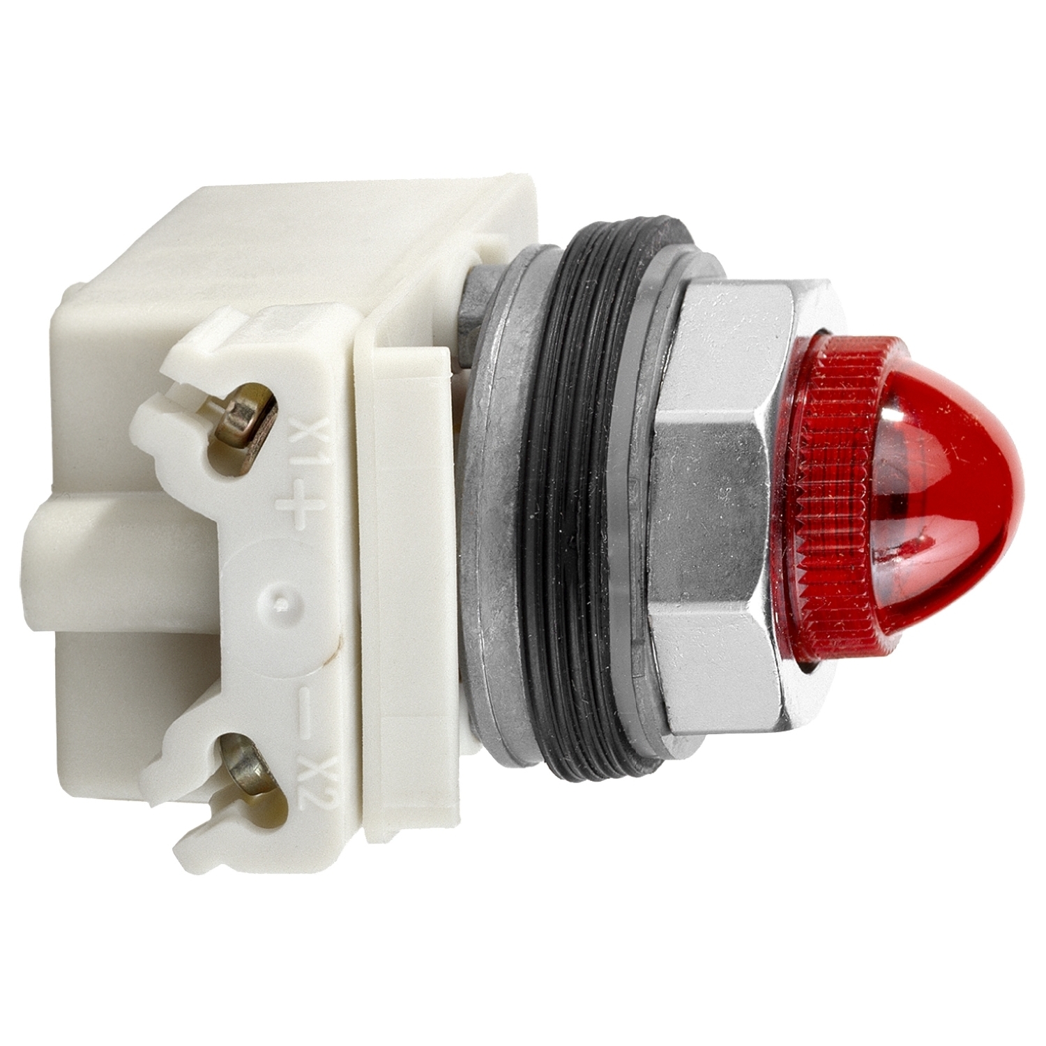 9001KP35R9 Harmony Type K Full Voltage Standard Pilot Light, 24 to 28 V AC/DC, 1.2 VA, Domed Lens, Panel Mount