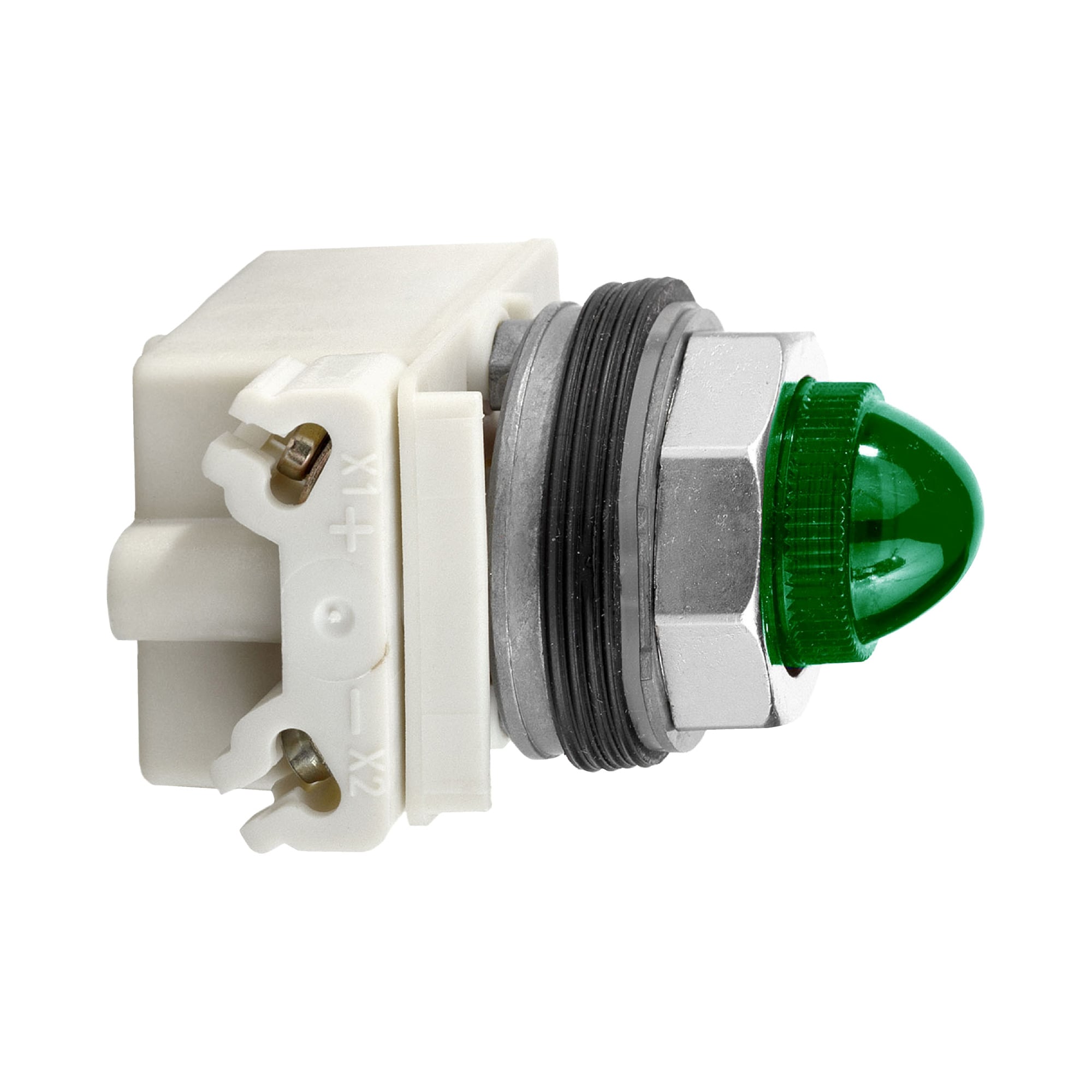 9001KP38G9 Harmony Type K Full Voltage Resistor Standard Pilot Light, 120 V AC/DC, 3 VA, Domed Lens, Panel Mount