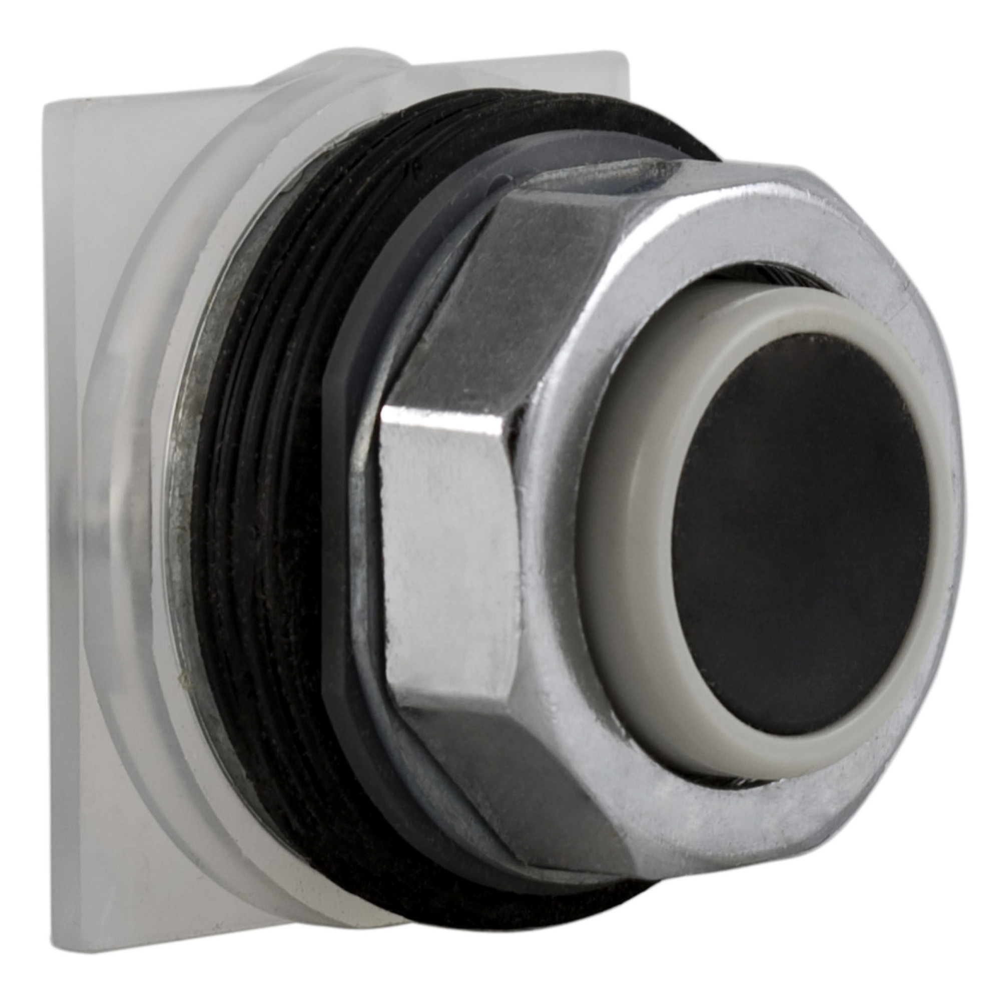 9001KR3B Harmony Type K Dusttight/Oiltight/Watertight Heavy Duty Round Unmarked Non-Illuminated Pushbutton Operator, 30 mm, 2 Positions, Black