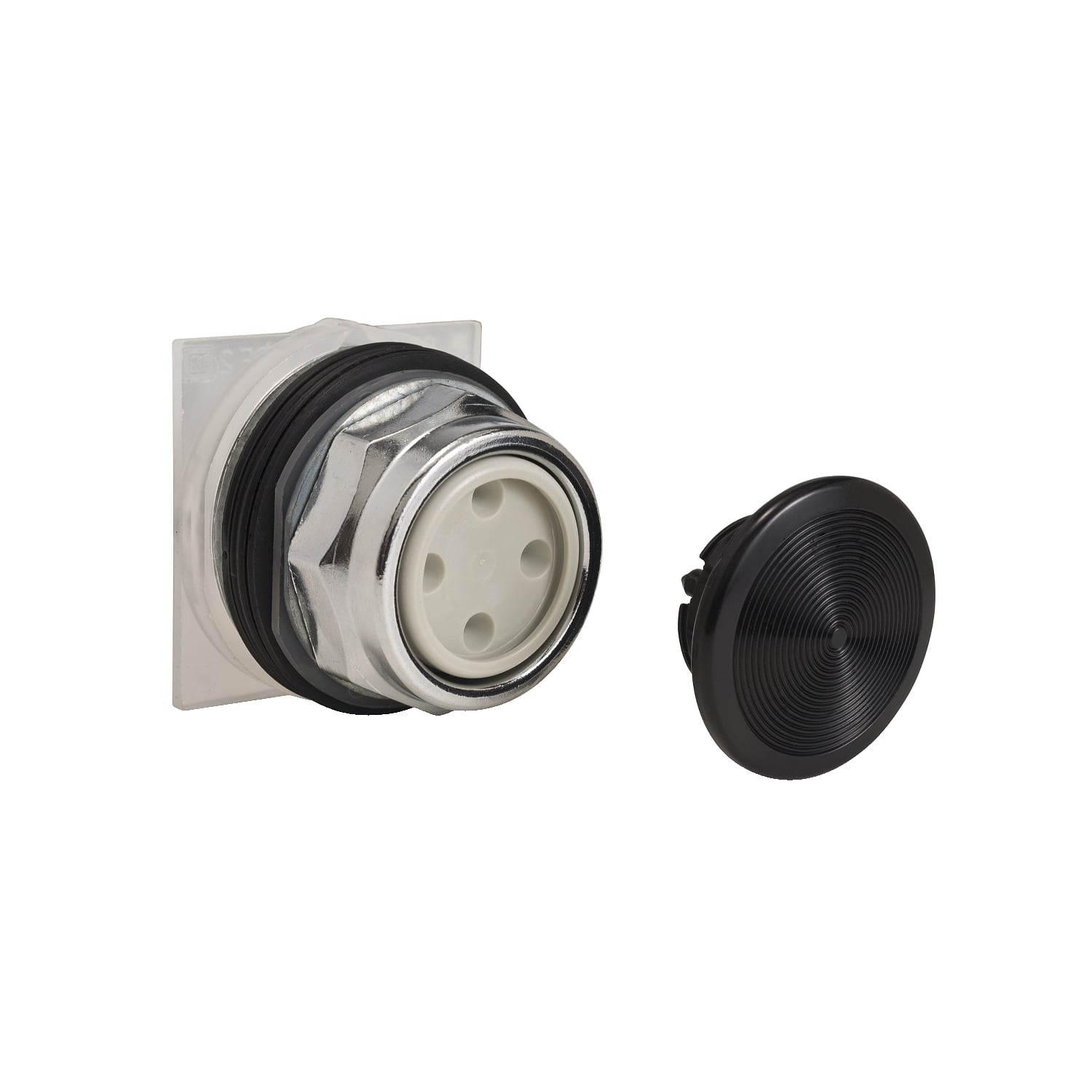 9001KR4B 9001K Type K Non-Illuminated Pushbutton Operator, 30 mm, 2 Positions, Black