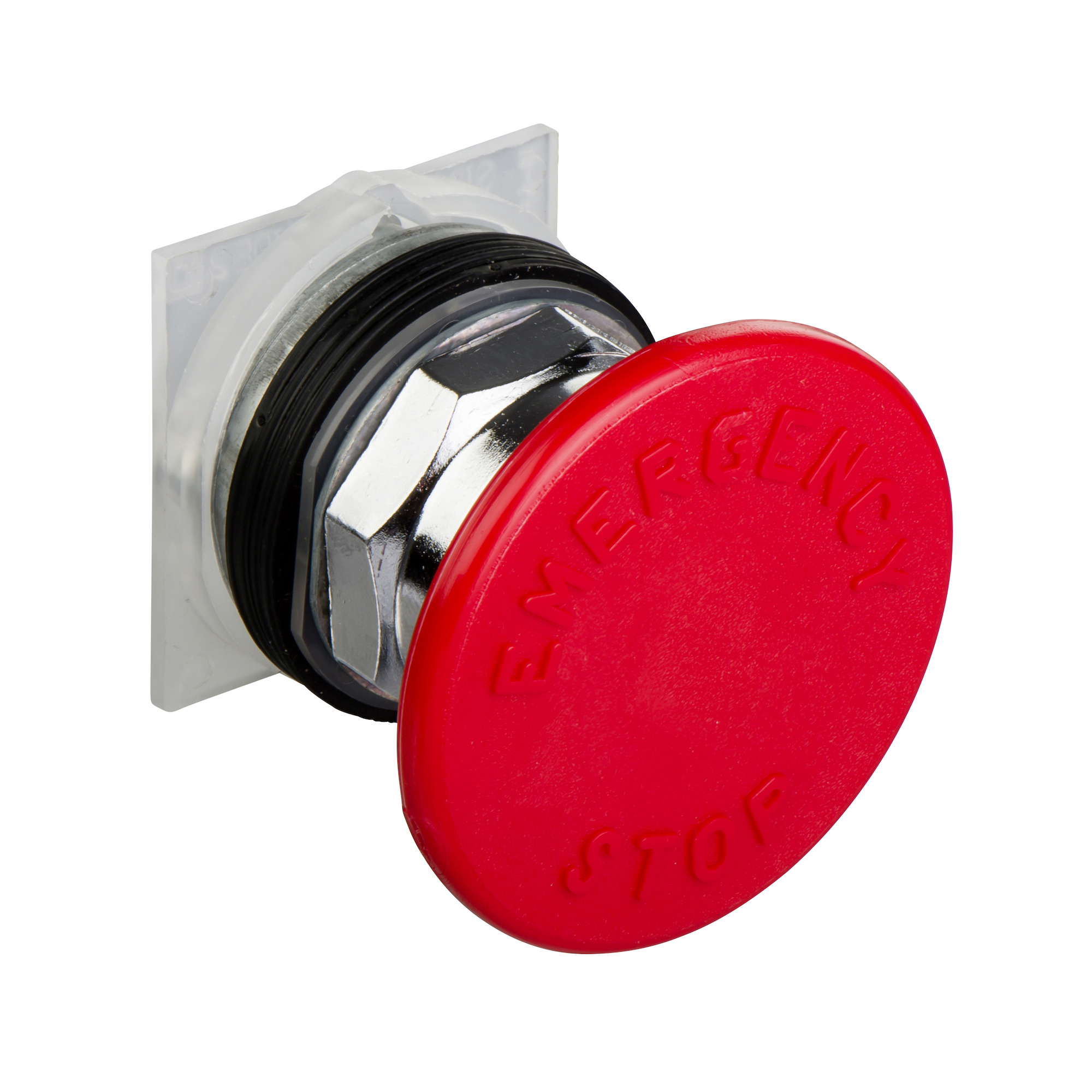 9001KR5R05 Harmony Heavy Duty Non-Illuminated Round Type K Unmarked Pushbutton Operator With Metal Full Guard, 1.18 in, 2 Positions, Red